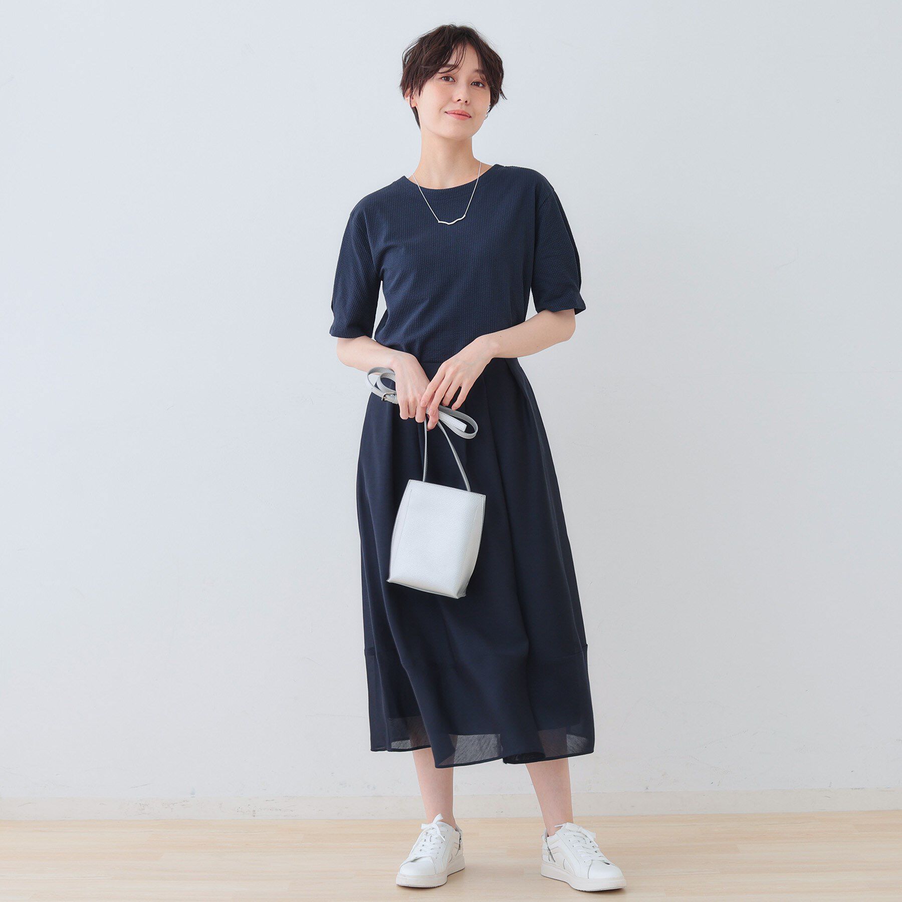 INDIVI「【洗える】サッカー素材カットソー」|Tシャツ・カットソー|