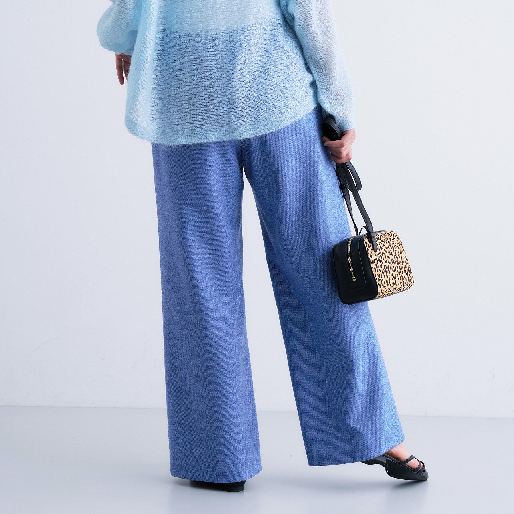 INDIVI「【褒められパンツ／ウール混】ウォームウール ワイドパンツ」|その他|