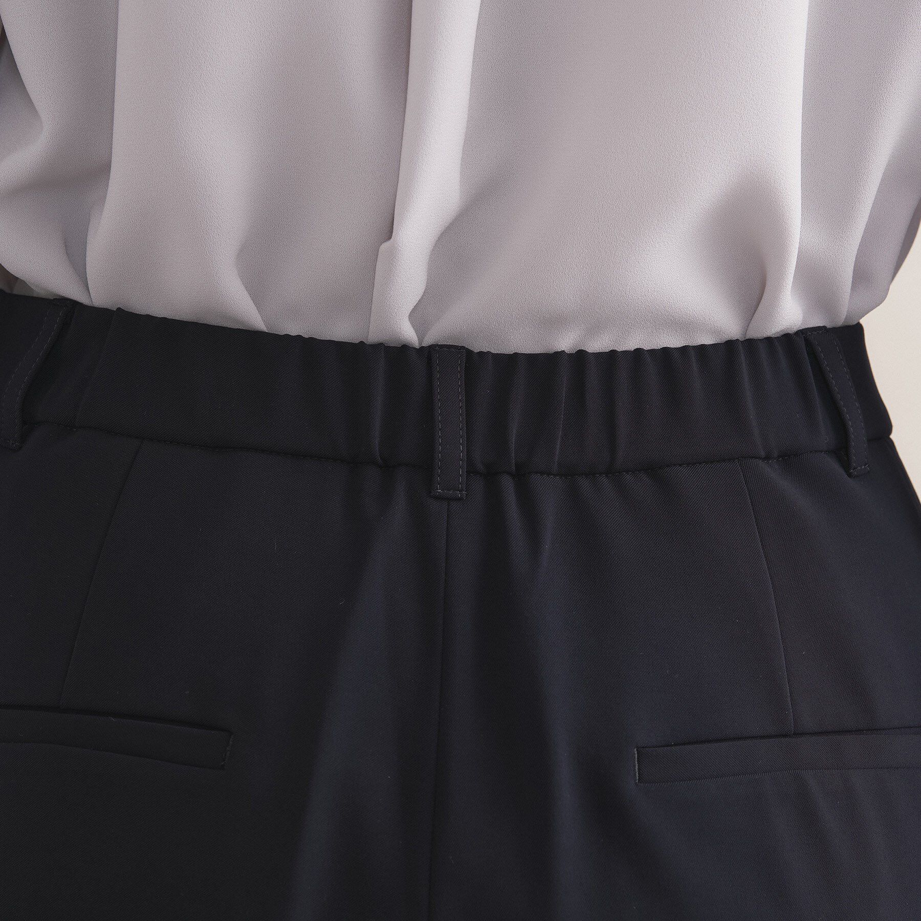 INDIVI「【通勤スーツ／洗える】ストレッチワイドパンツ」|スーツ|