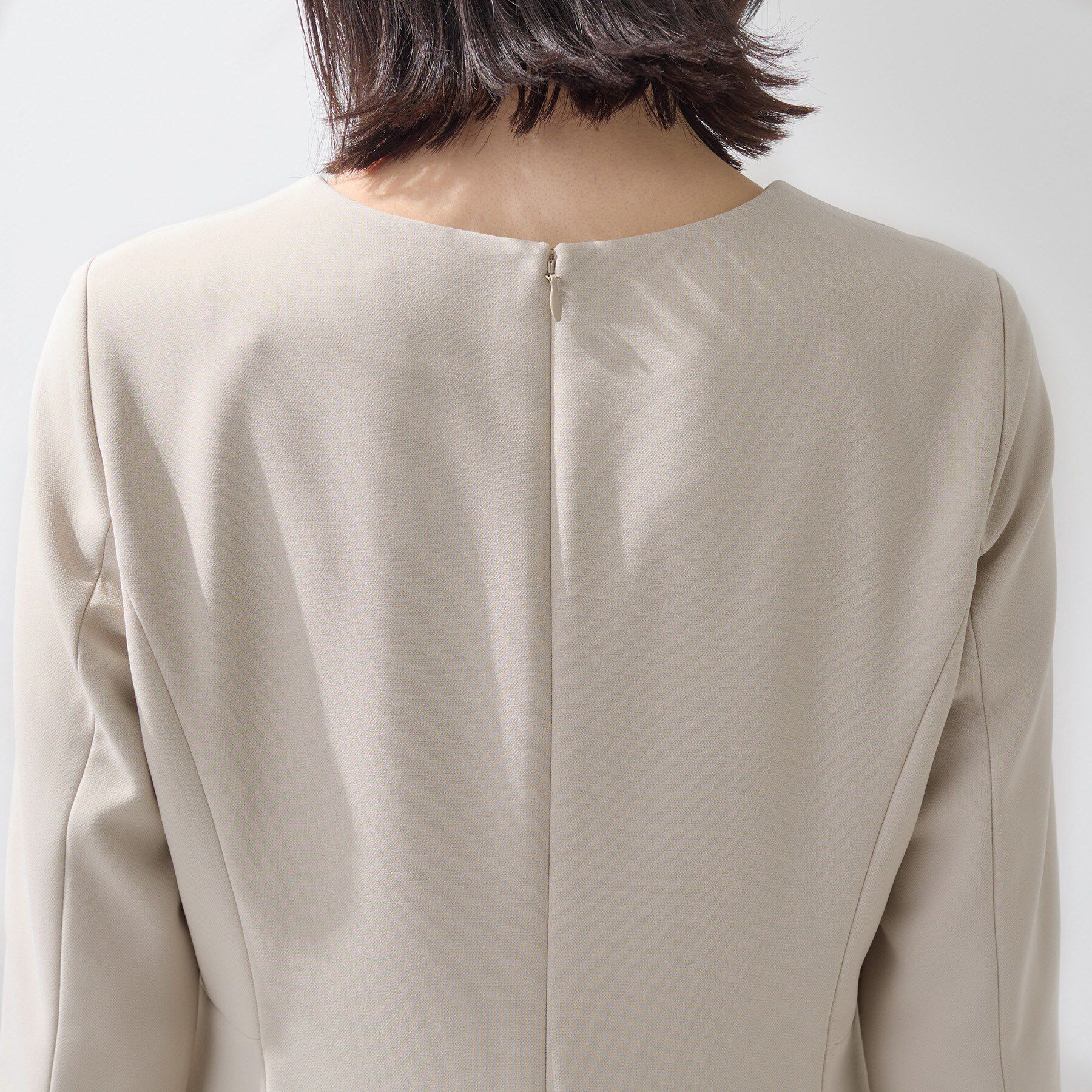 INDIVI「【上品光沢／セレモニー／SETUP可能】スタイルUPワンピース」|ワンピース|