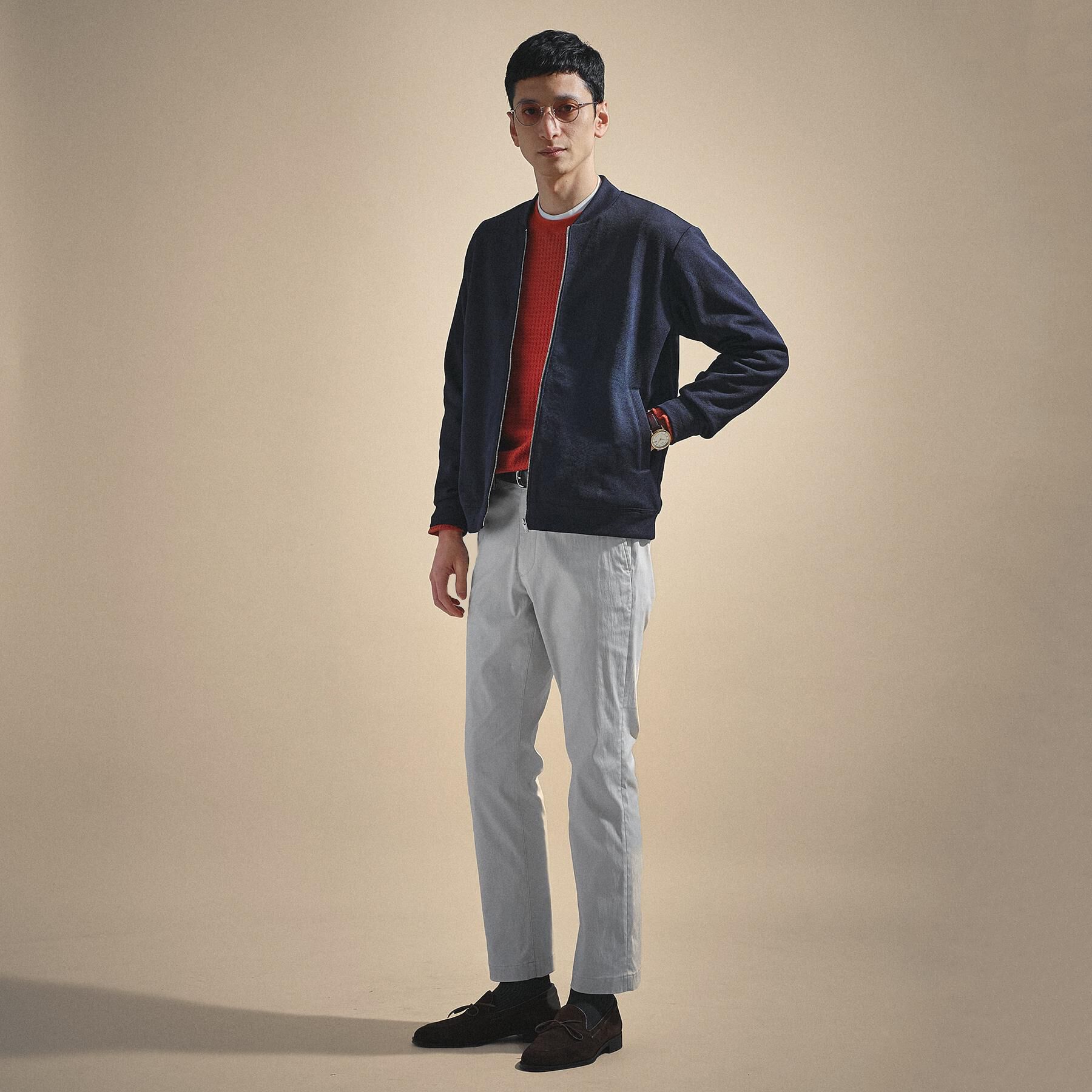 TAKEO KIKUCHI「スライドパズル ジャカード ブルゾン」|ブルゾン・スタジャン|