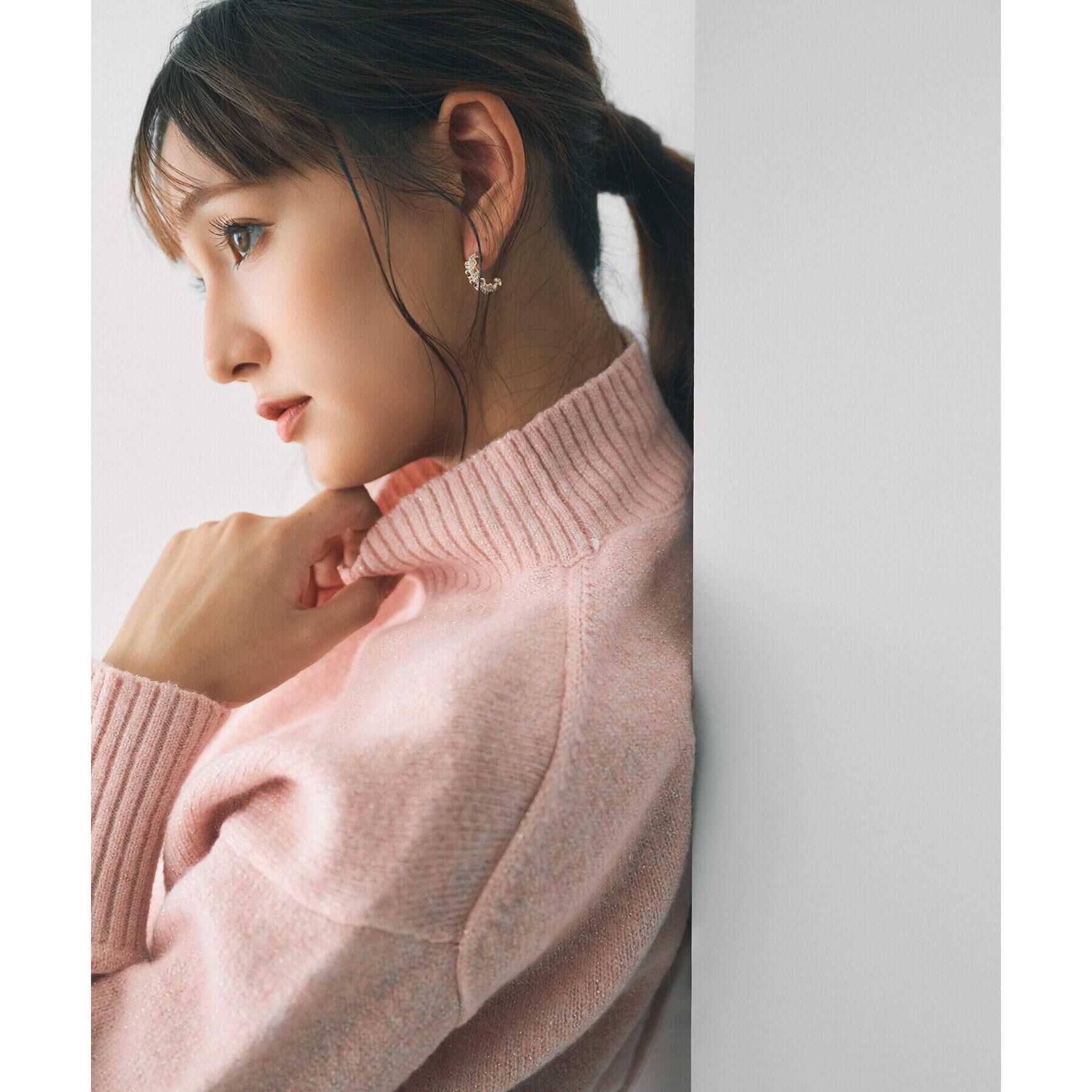 index「選べる2丈 ハイネックカラーミックスラメニット【洗濯機OK】」|ニット・セーター|