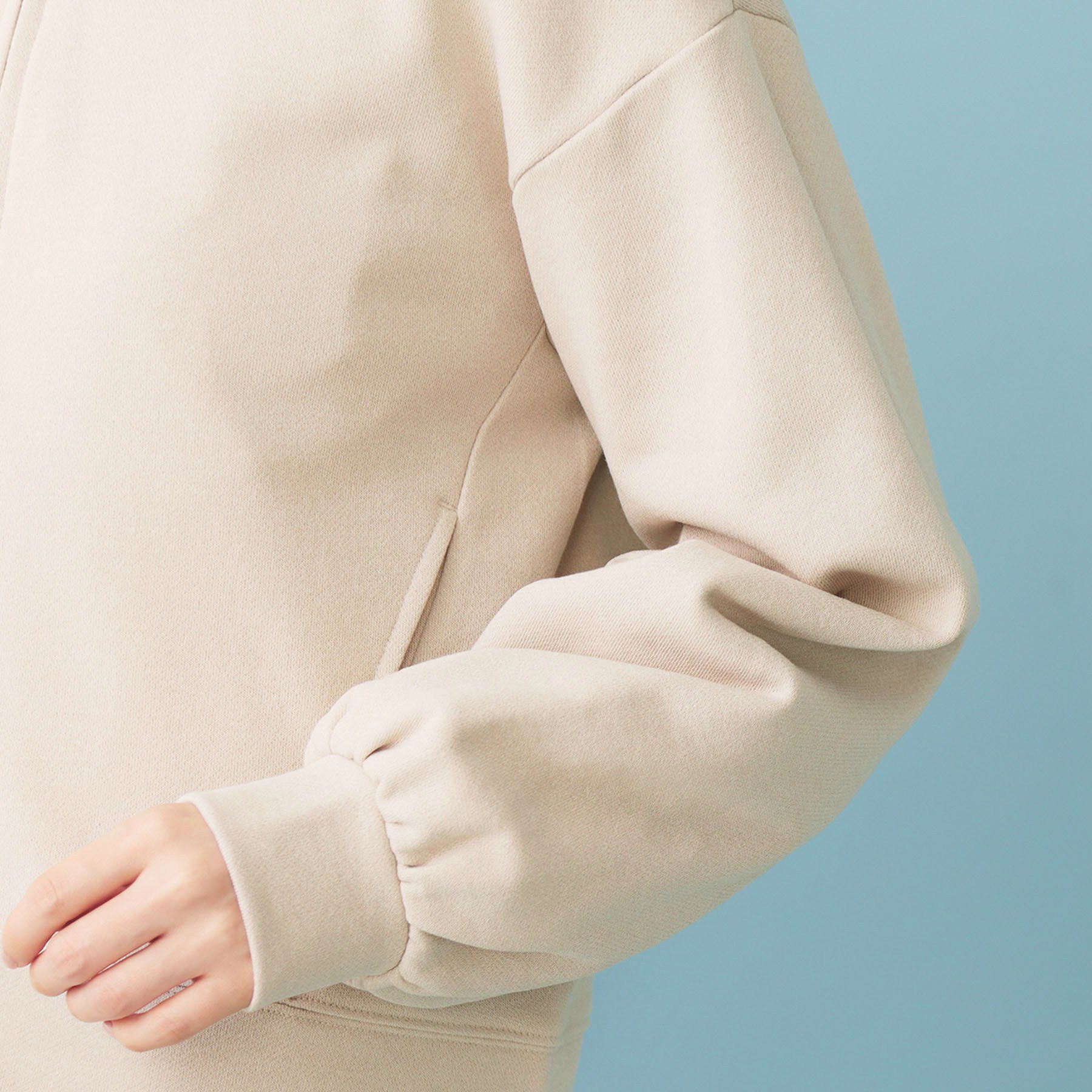 index「ラメ裏毛コンパクトジップパーカー【洗濯機OK】」|パーカー|