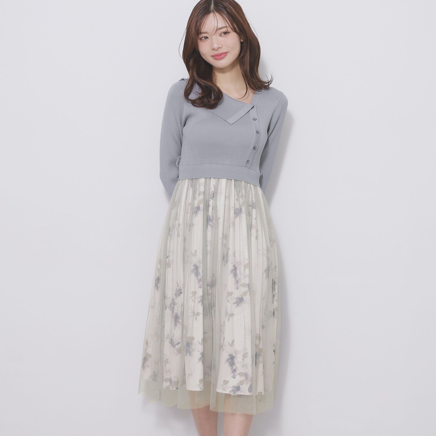 index「ドッキングニットワンピース【洗濯機OK/抗ピル】」|ワンピース|