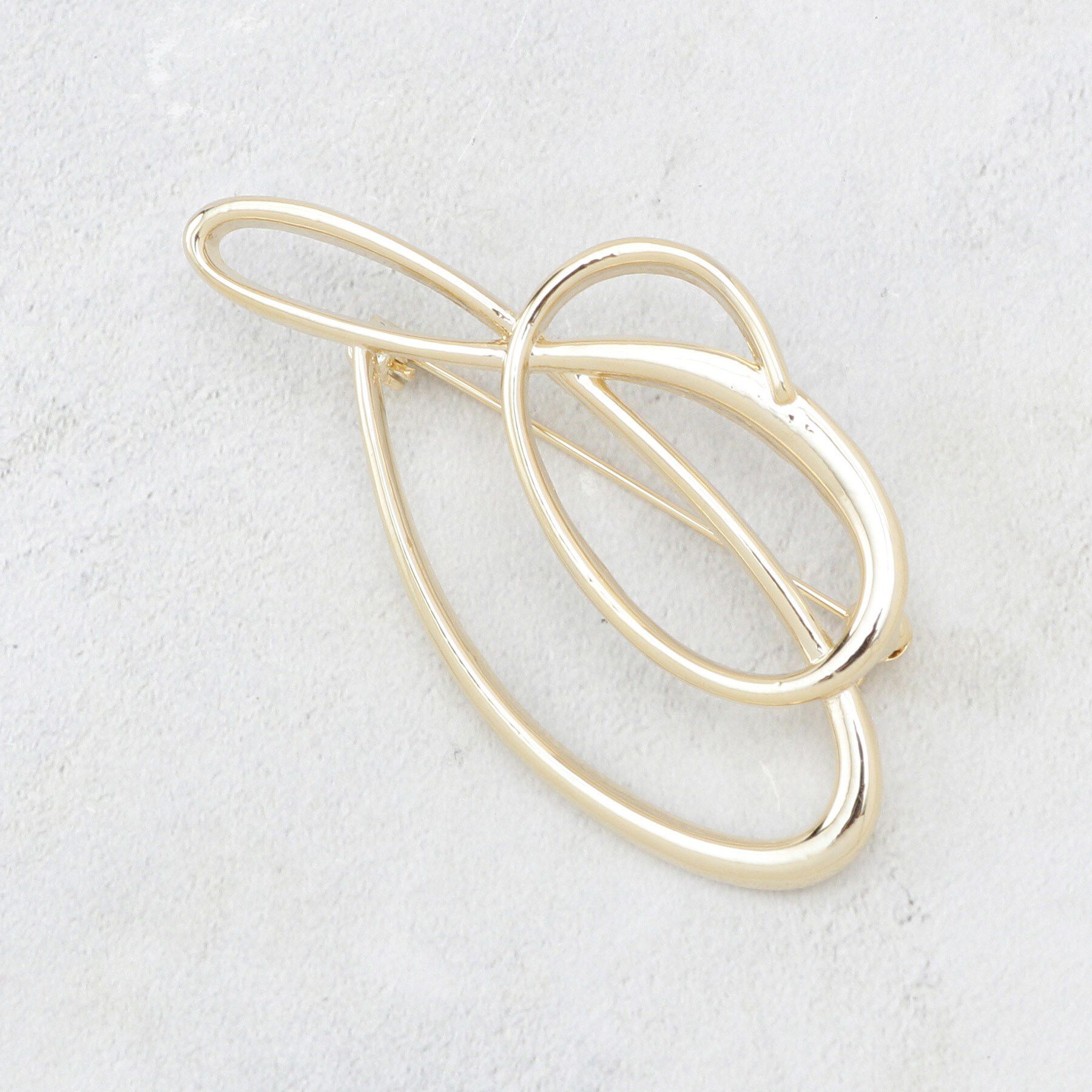 OPAQUE.CLIP「メタルラインブローチ」|ブローチ・コサージュ|ゴールド(007)