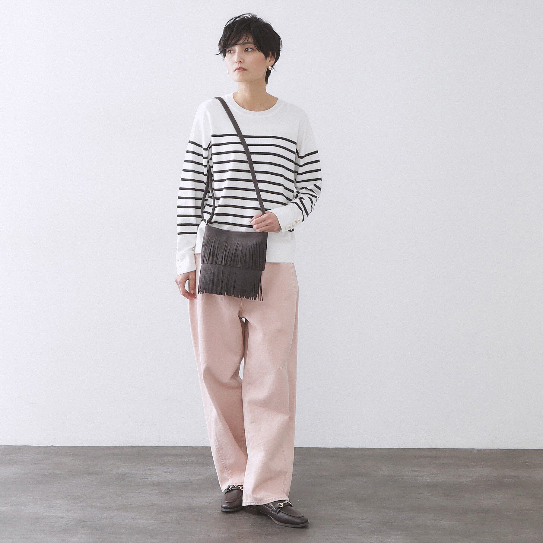 OPAQUE.CLIP「スクエアフリンジショルダーバッグ」|ショルダー・メッセンジャー|