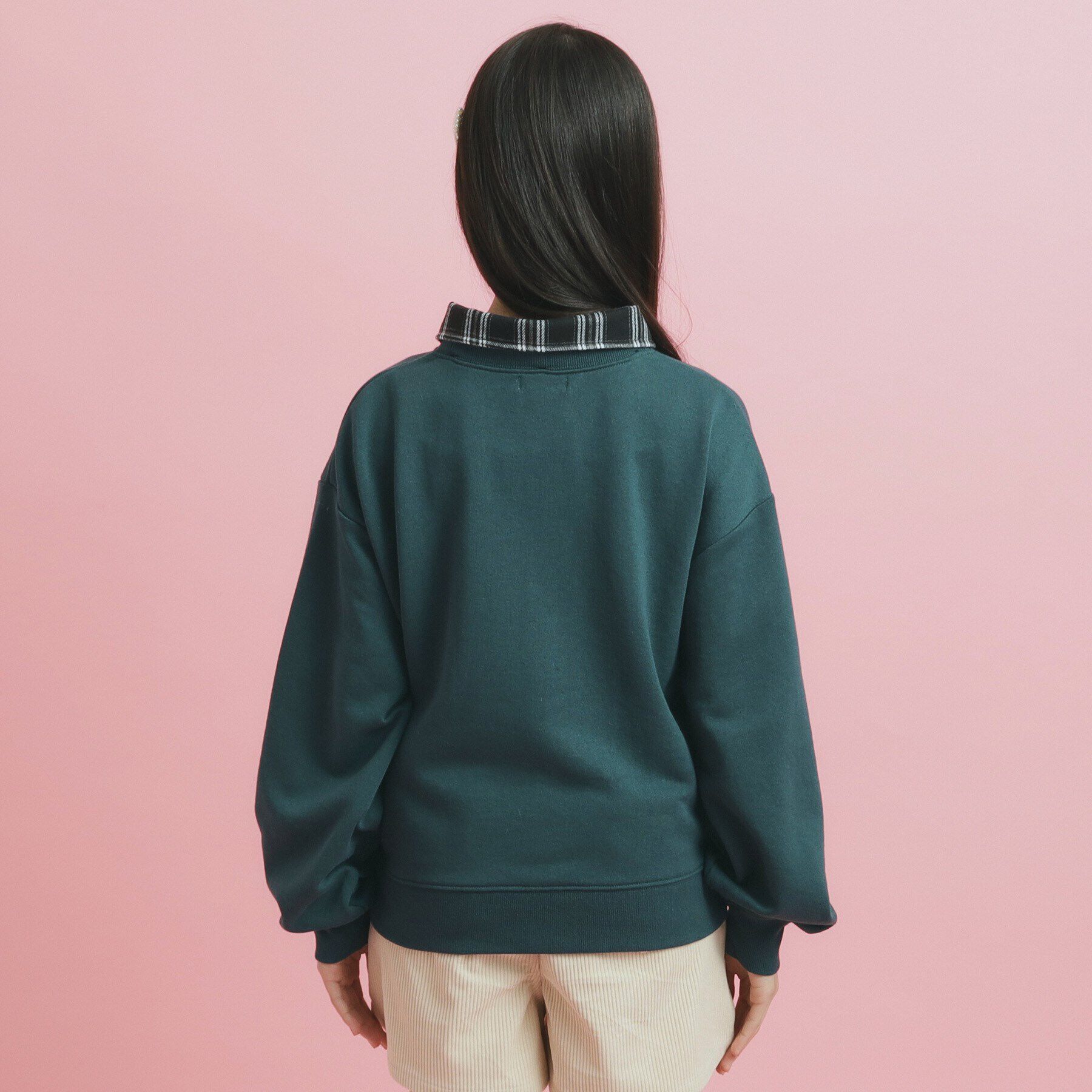 PINK-latte「衿付きナンバリングスウェット」|その他|