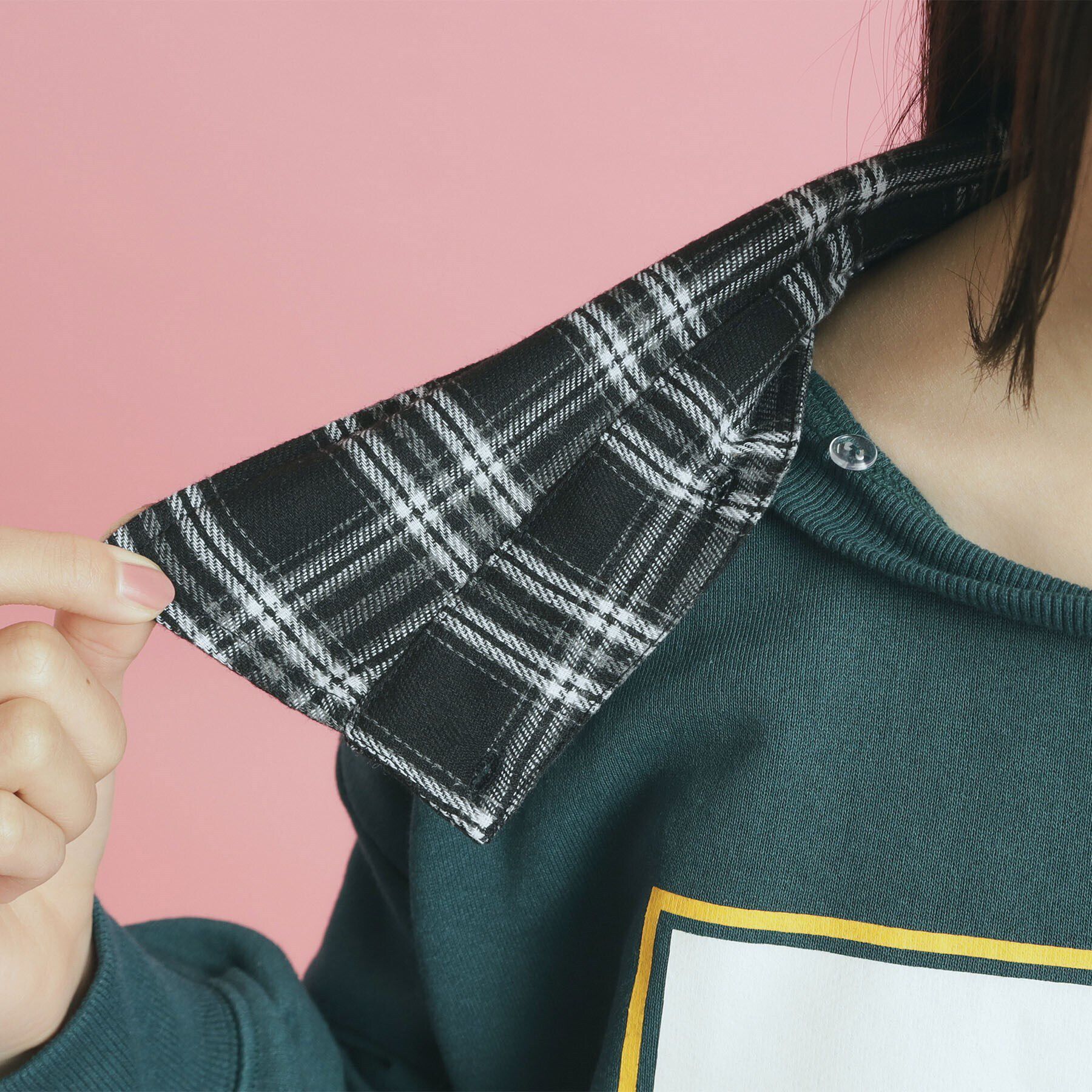 PINK-latte「衿付きナンバリングスウェット」|その他|