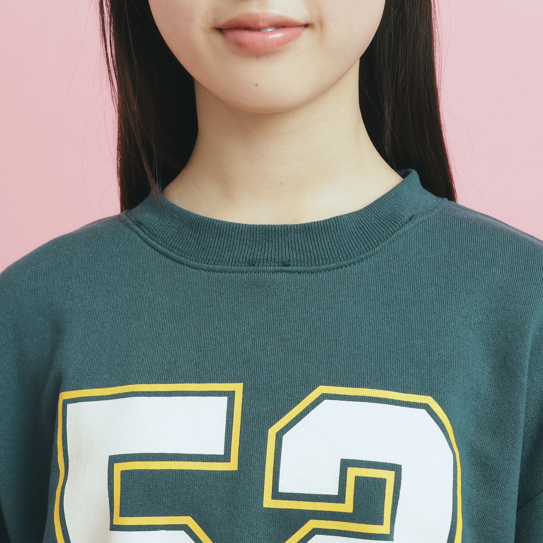 PINK-latte「衿付きナンバリングスウェット」|その他|