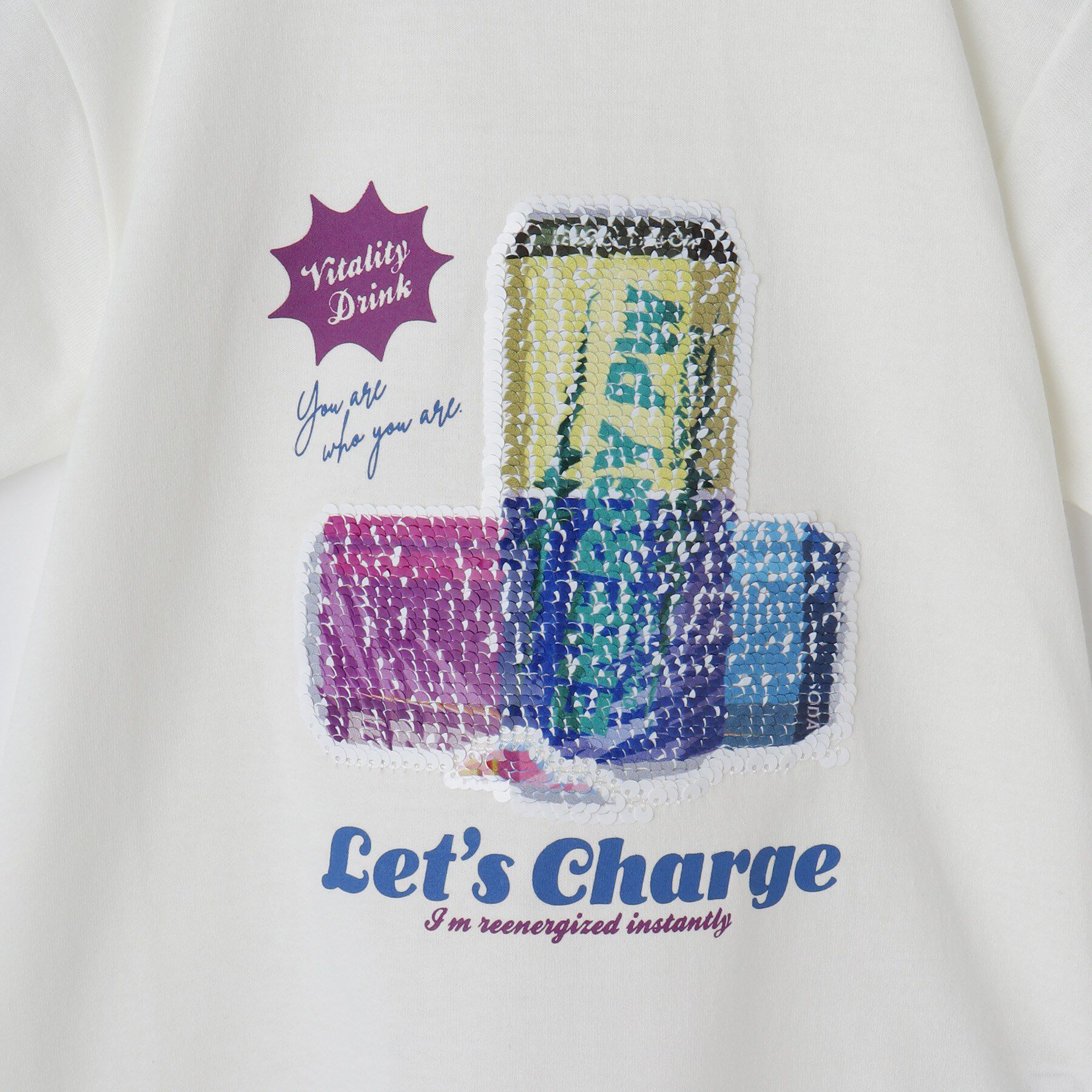 THE SHOP TK「【110－150】色が変わる！スパンコール半袖Tシャツ/洗える」|Tシャツ・カットソー|