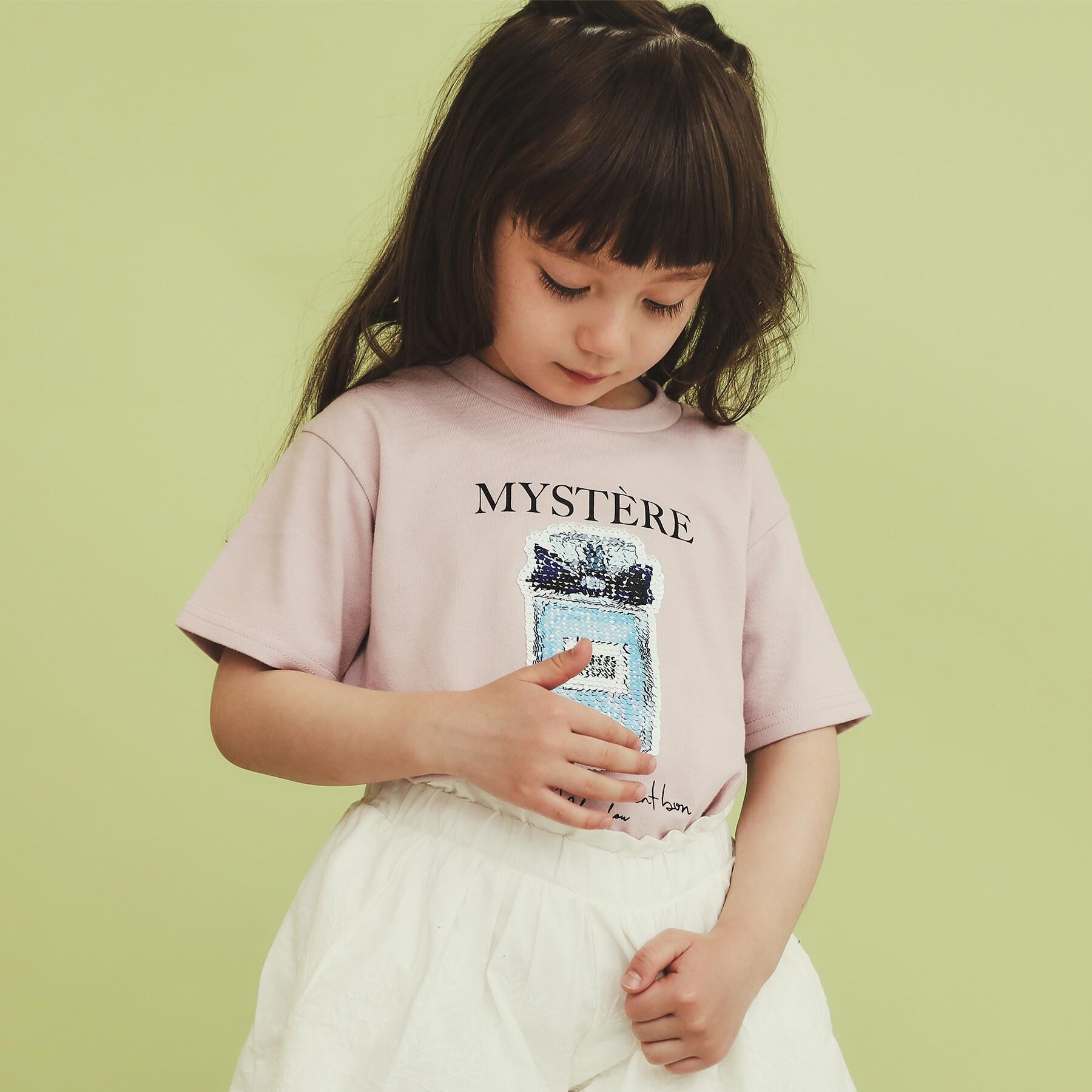 THE SHOP TK「【110－150】色が変わる！スパンコール半袖Tシャツ/洗える」|Tシャツ・カットソー|