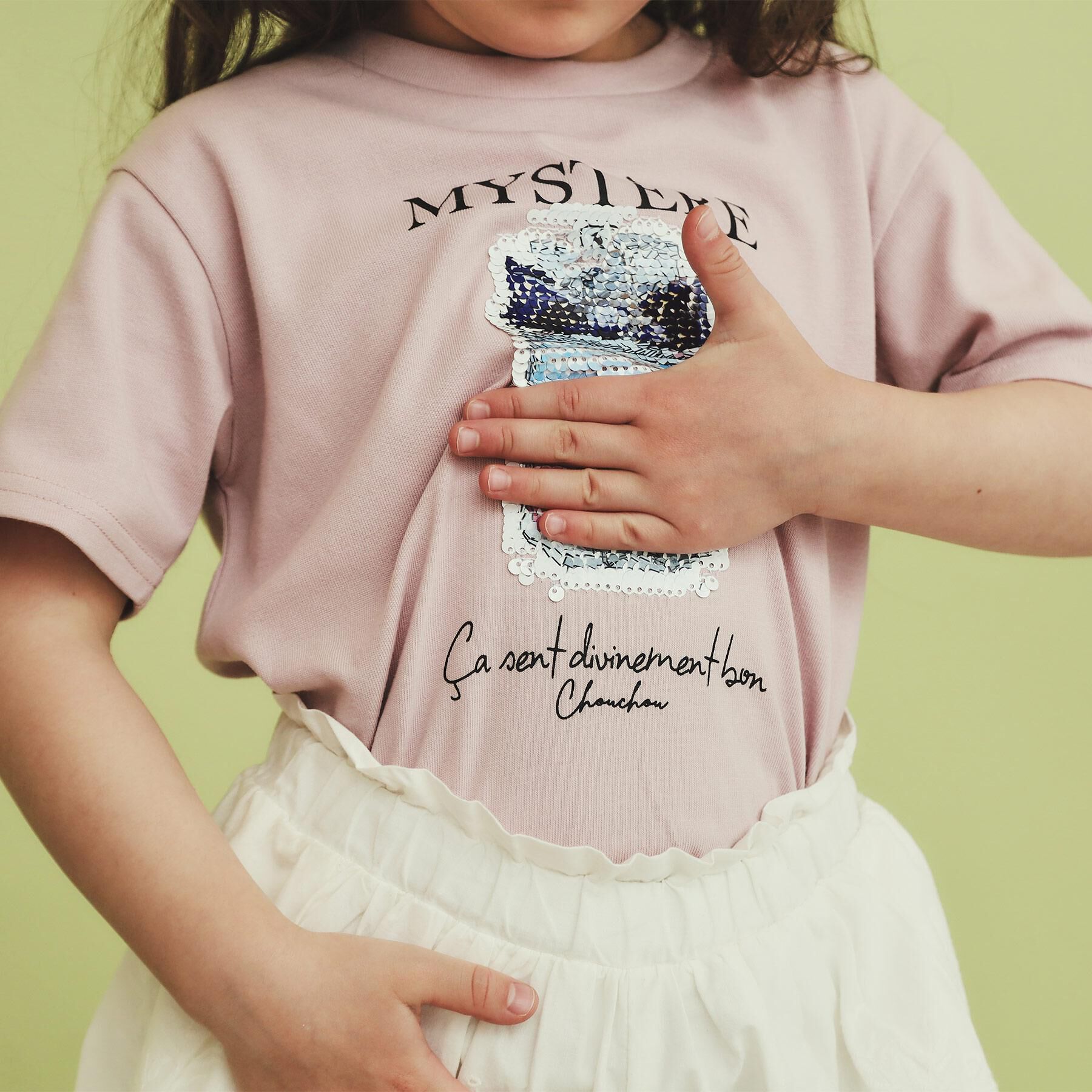 THE SHOP TK「【110－150】色が変わる！スパンコール半袖Tシャツ/洗える」|Tシャツ・カットソー|