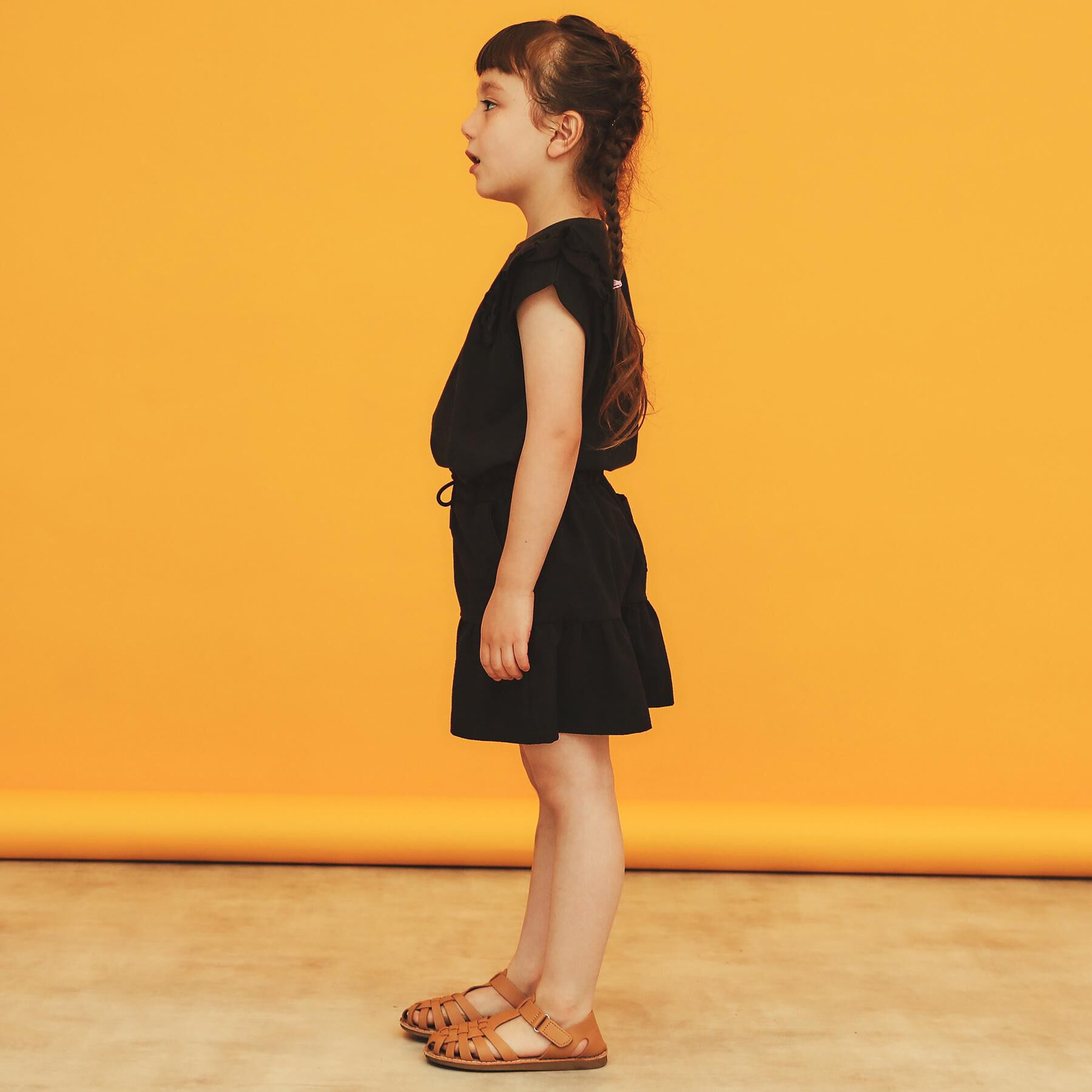 THE SHOP TK「【110ー160】コットン肩フリルTシャツ」|Tシャツ・カットソー|