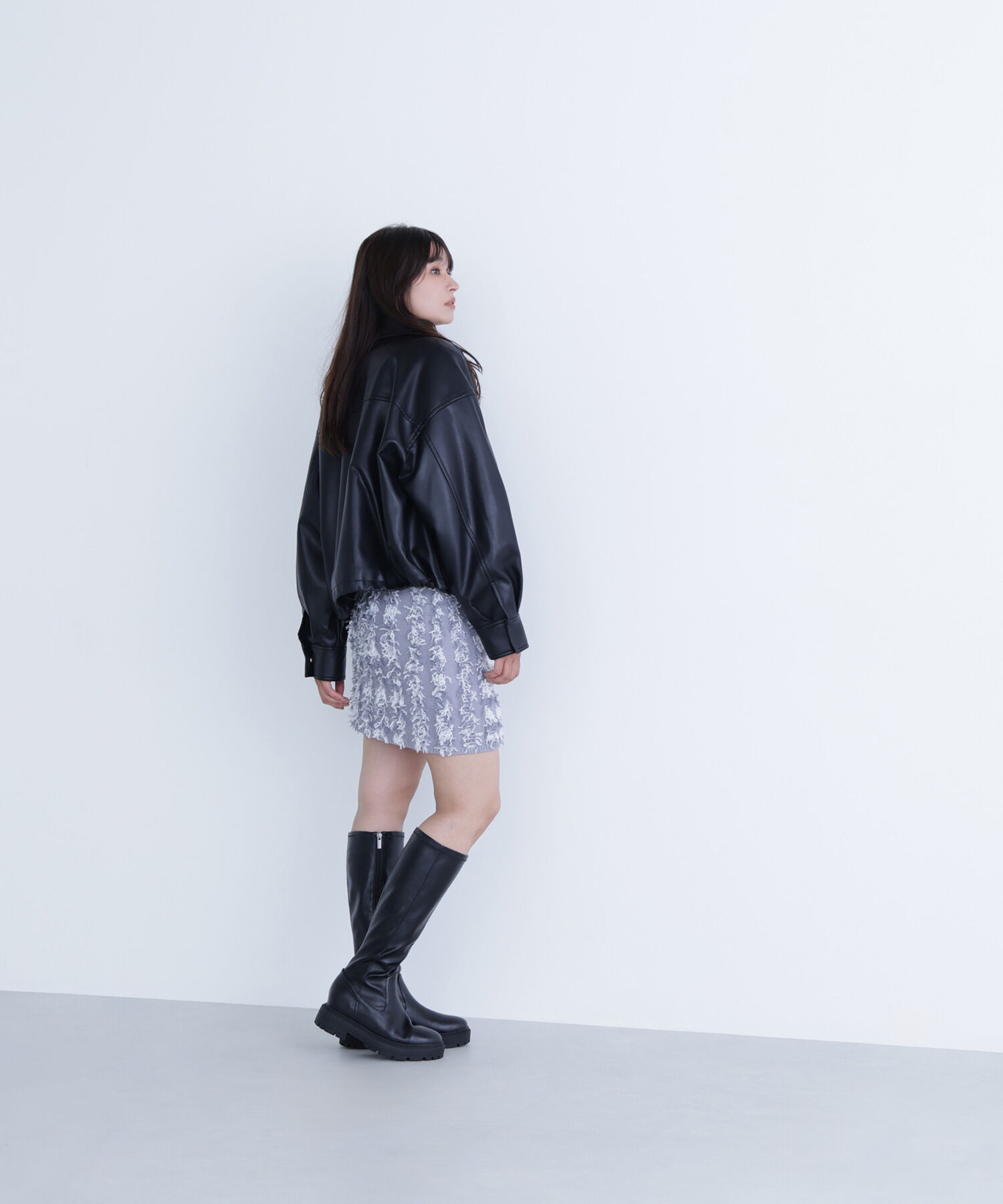  「フェイクレザードロストブルゾン」|ブルゾン・スタジャン|