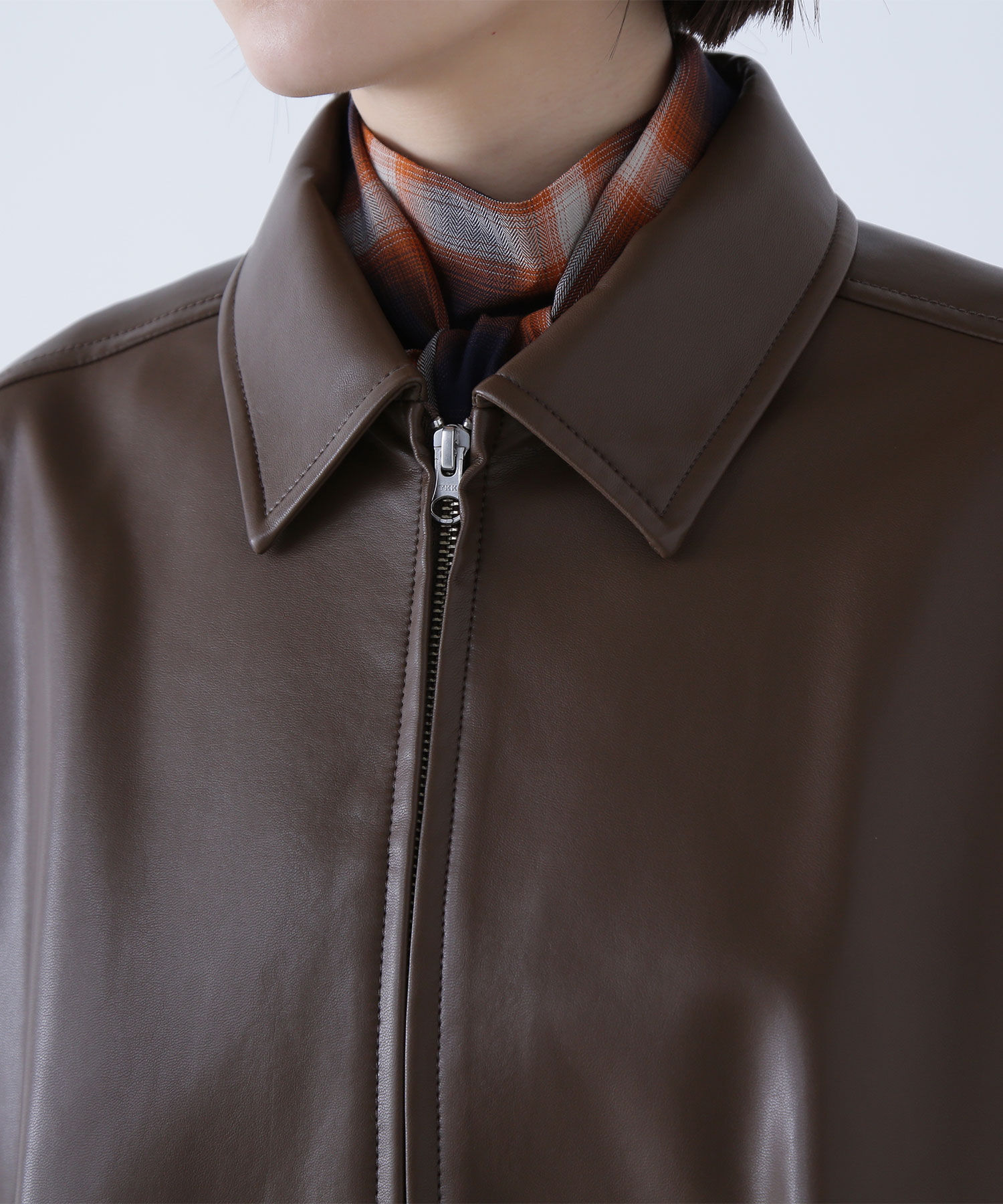  「フェイクレザードロストブルゾン」|ブルゾン・スタジャン|