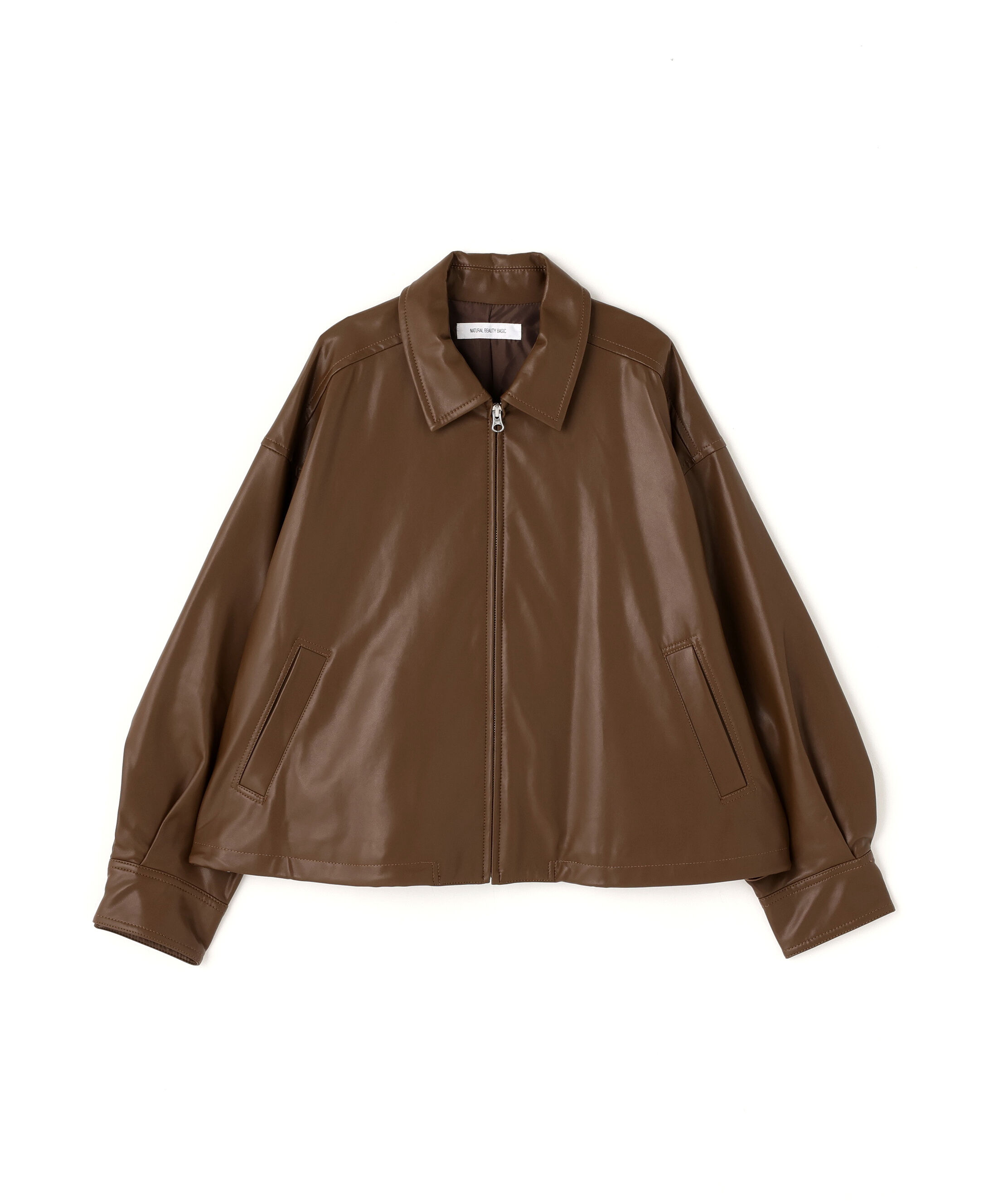  「フェイクレザードロストブルゾン」|ブルゾン・スタジャン|