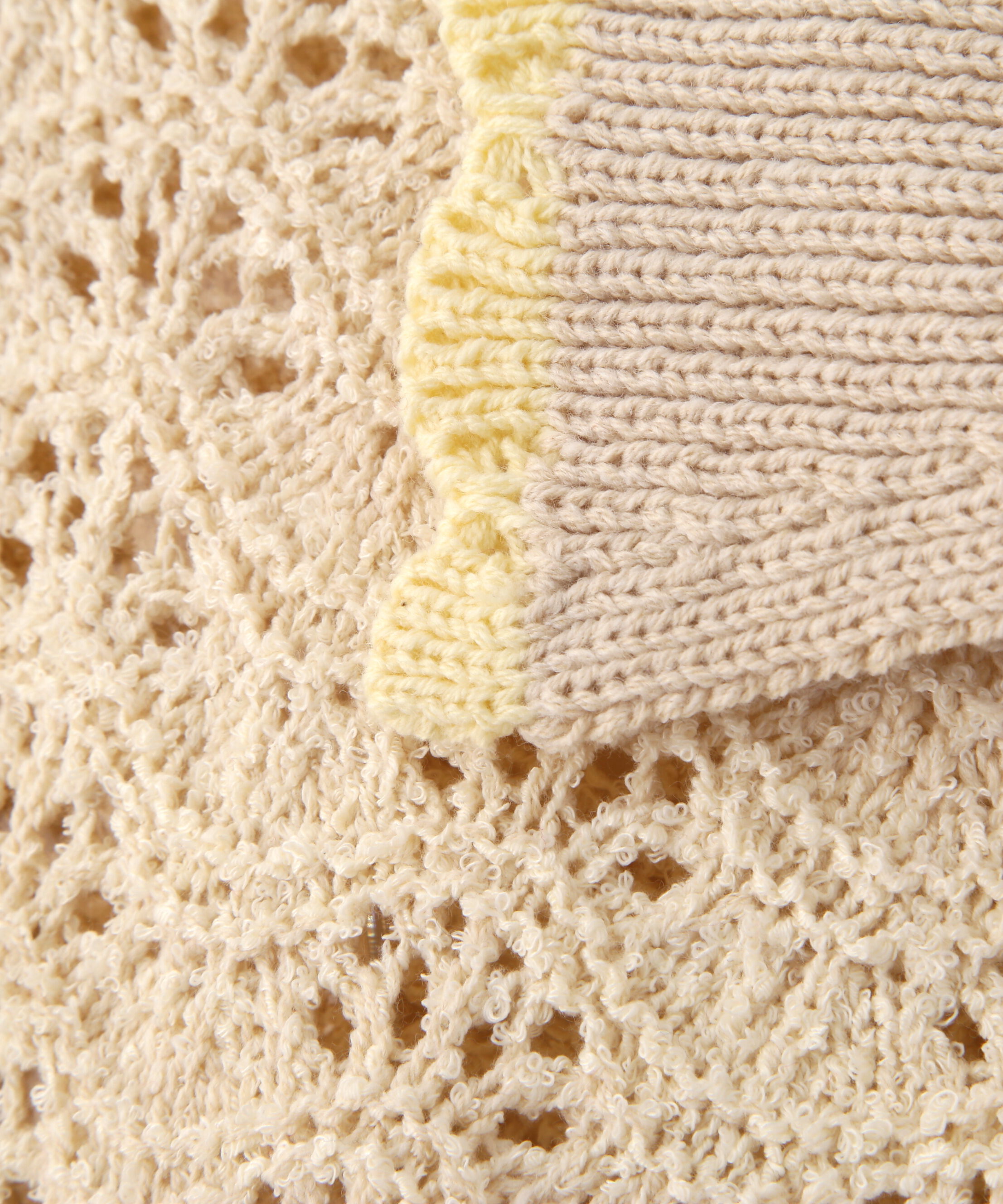  「ミニブークレツィードライク配色ニットカーディガン」|ニット・セーター|