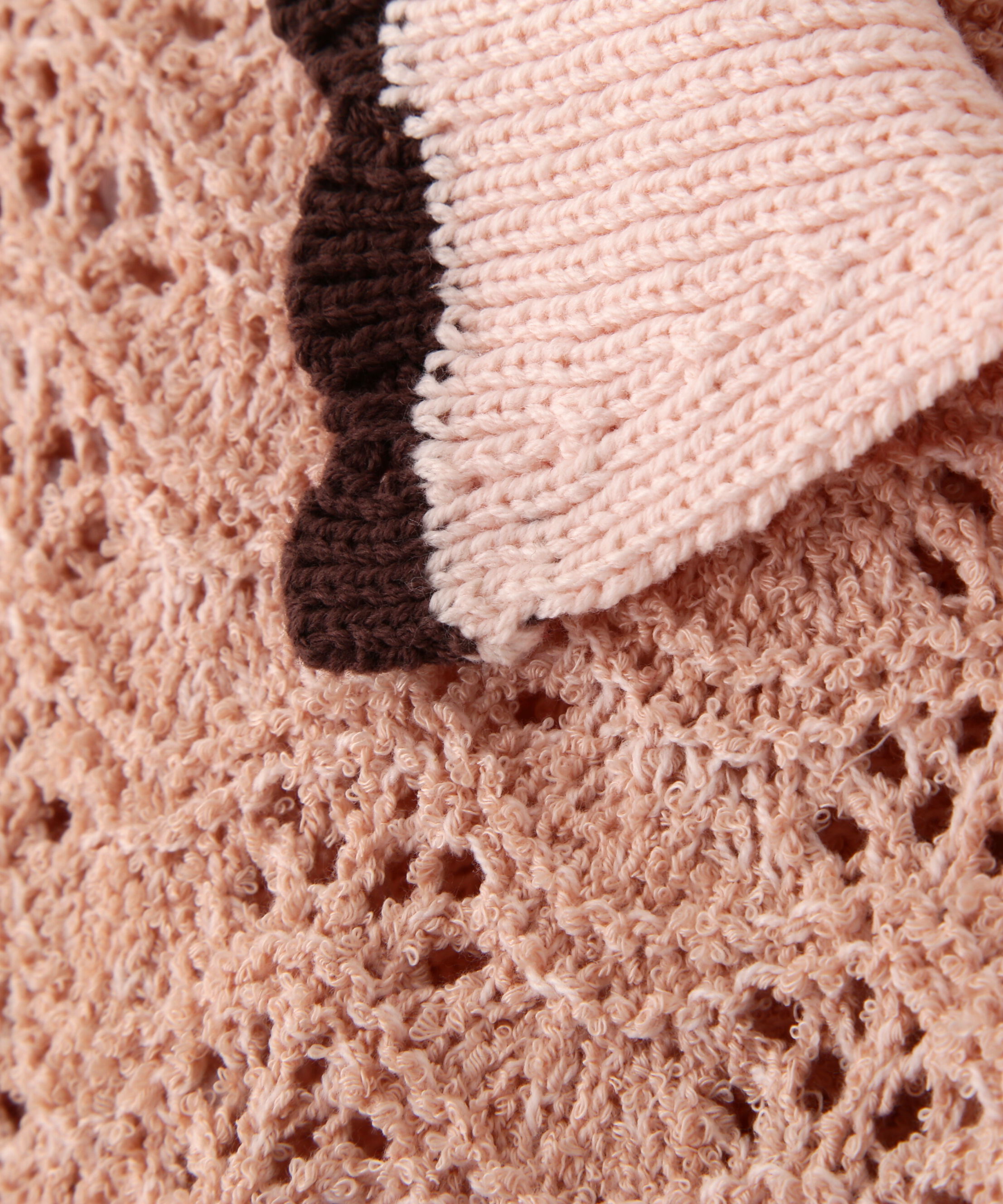  「ミニブークレツィードライク配色ニットカーディガン」|ニット・セーター|