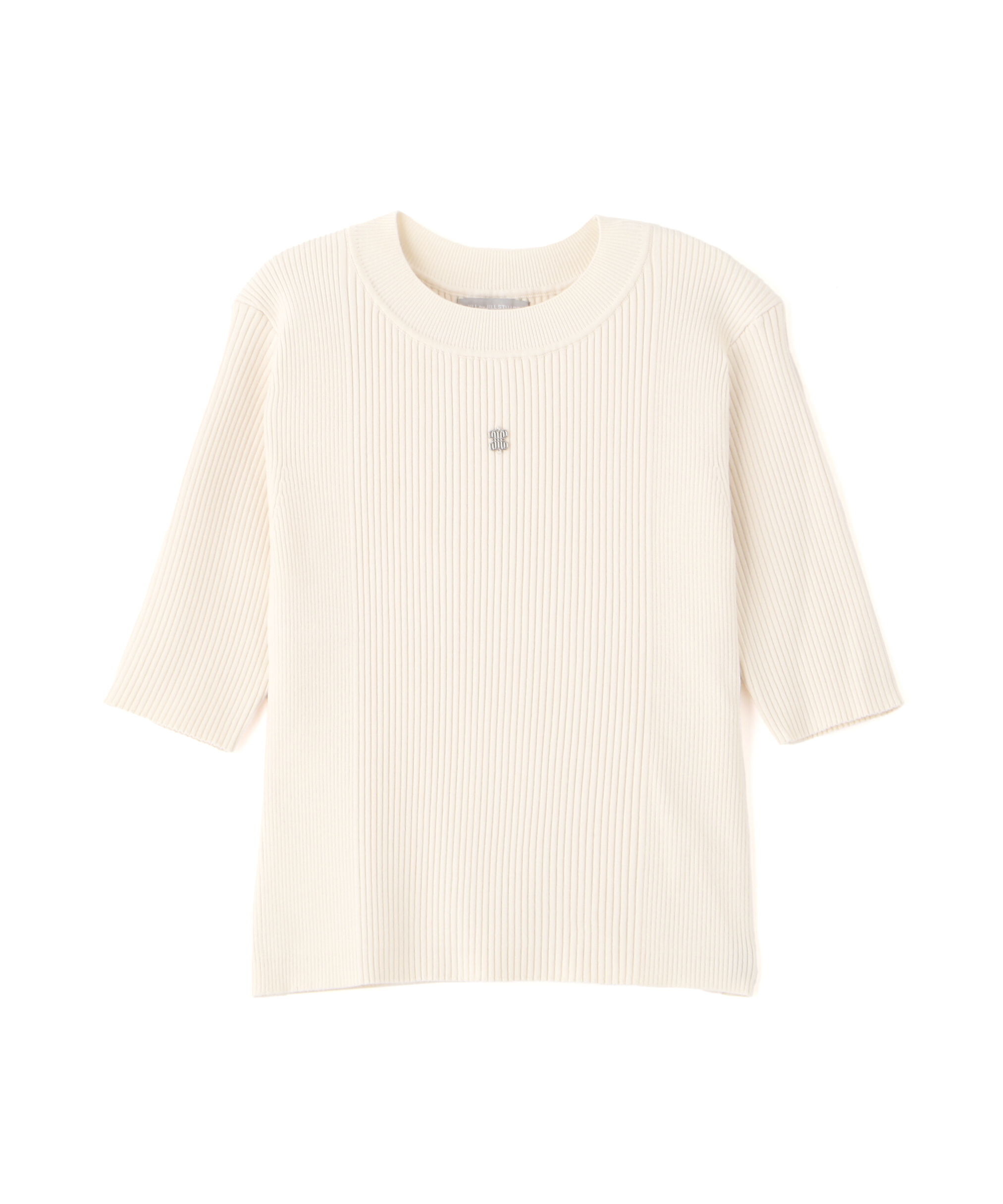  「メタルプレートリブニット」|ニット・セーター|