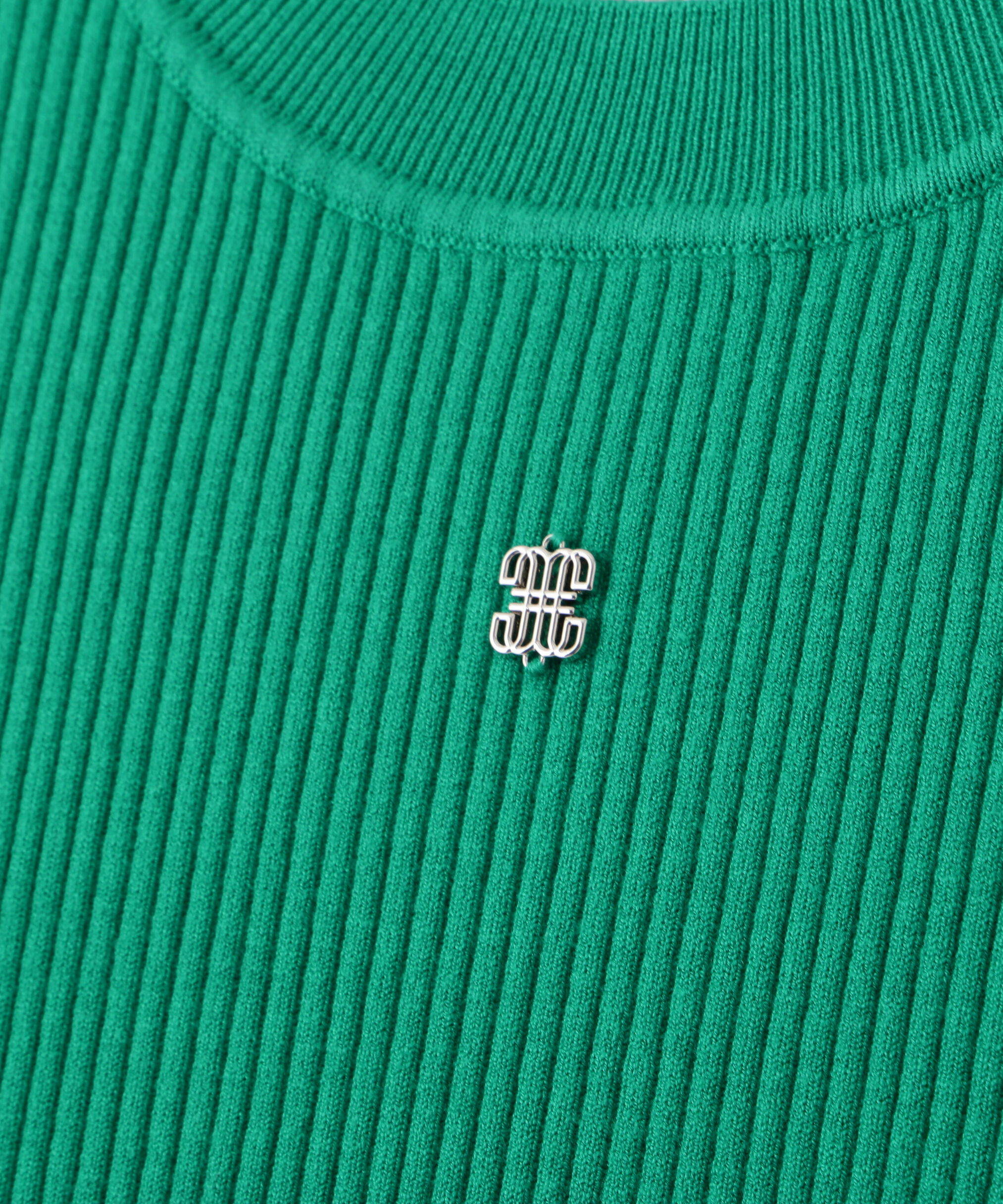  「メタルプレートリブニット」|ニット・セーター|