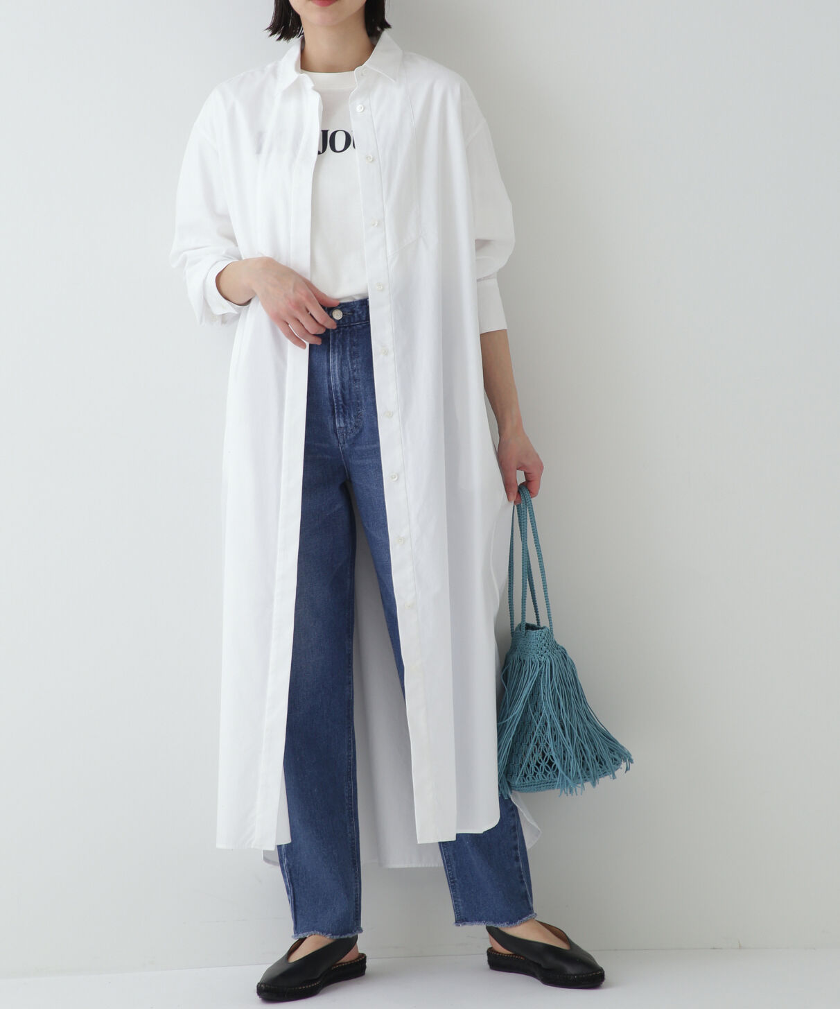  「◆１００／２ブロードシャツワンピース」|ワンピース|