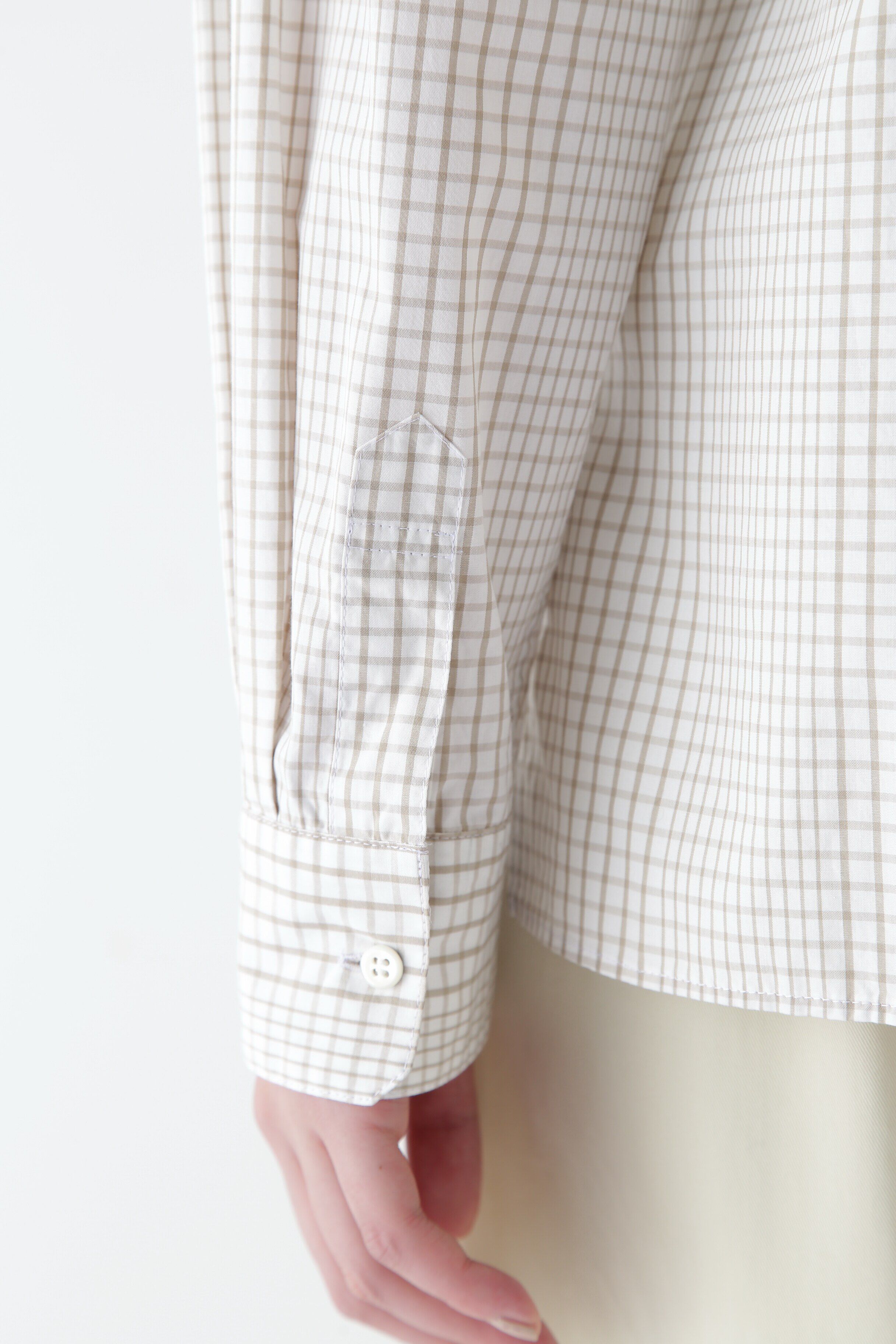  「◆スタンドフリルチェックブラウス」|シャツ・ブラウス|