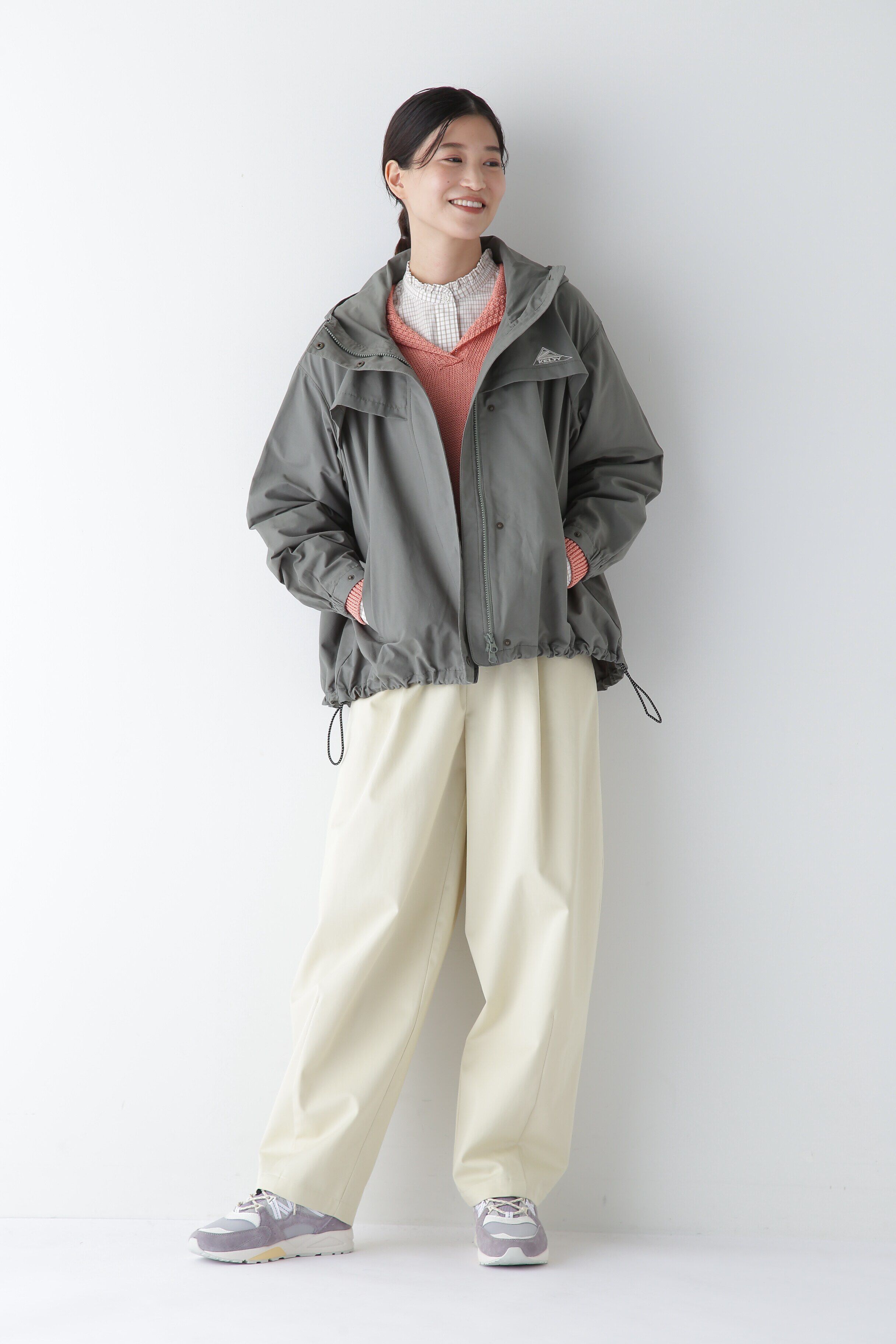  「◆スタンドフリルチェックブラウス」|シャツ・ブラウス|