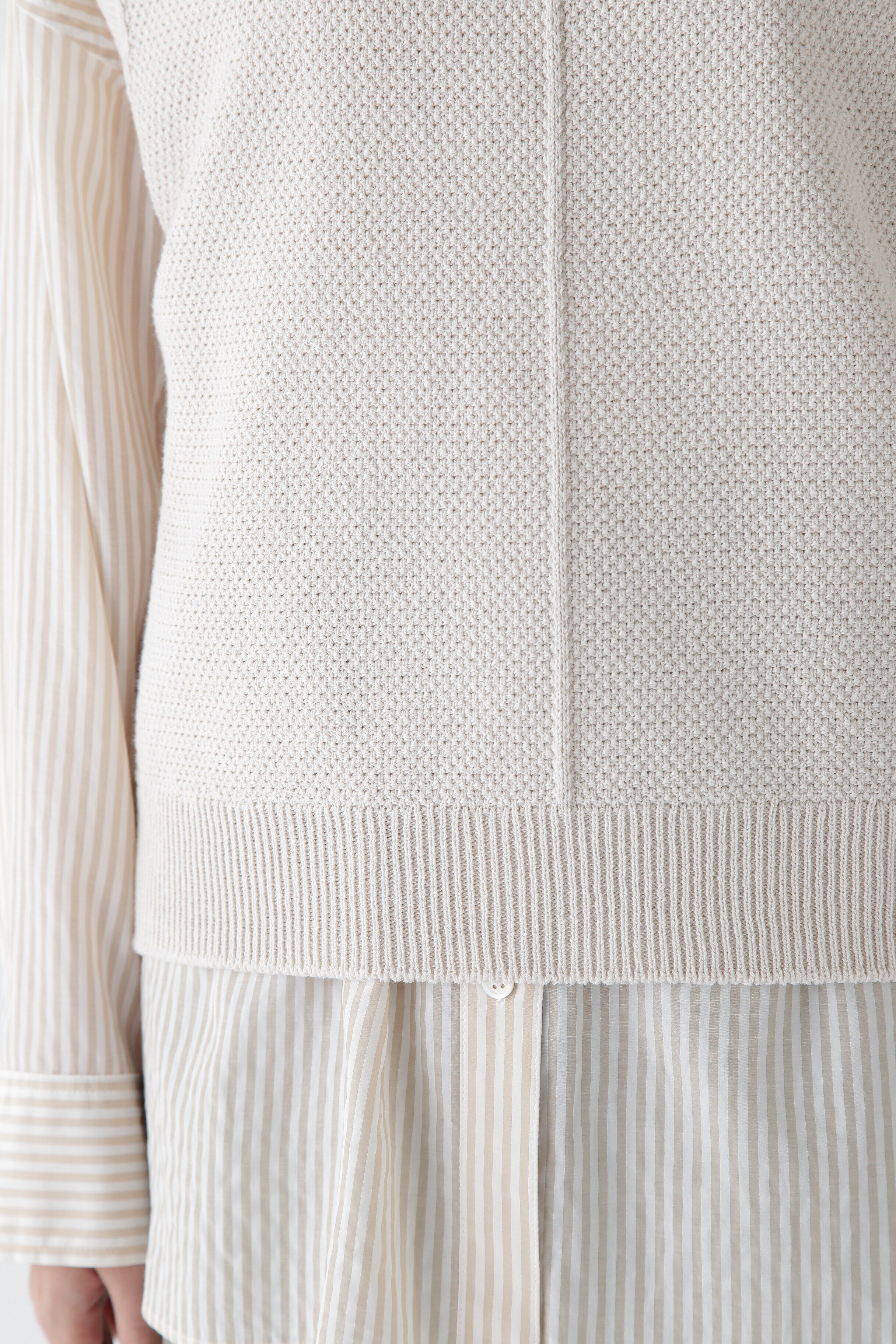  「◆【ウォッシャブル】コットンポリエステルリンクスベスト」|ニット・セーター|