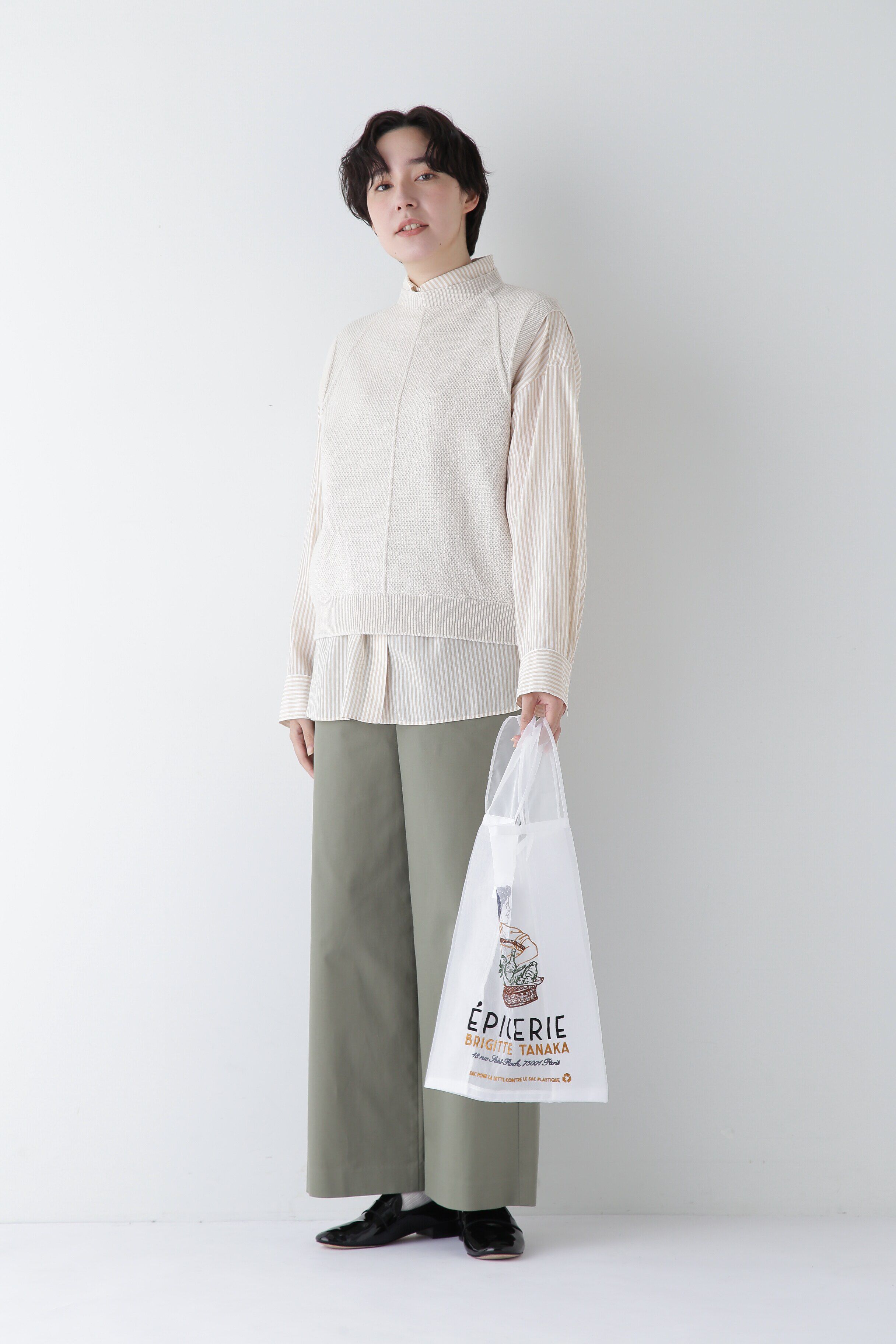  「◆【ウォッシャブル】コットンポリエステルリンクスベスト」|ニット・セーター|