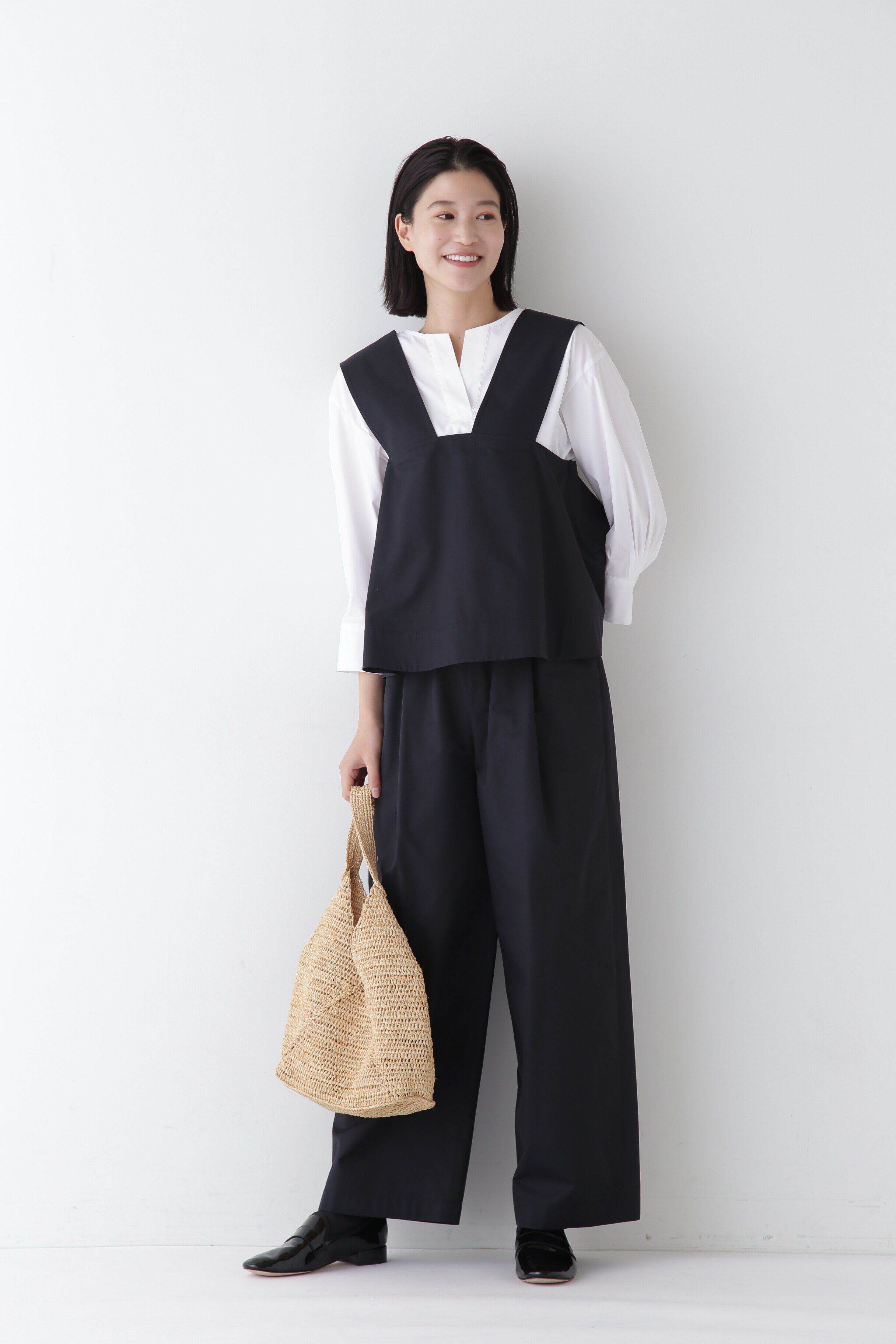  「◆スキッパーブロードブラウス」|シャツ・ブラウス|