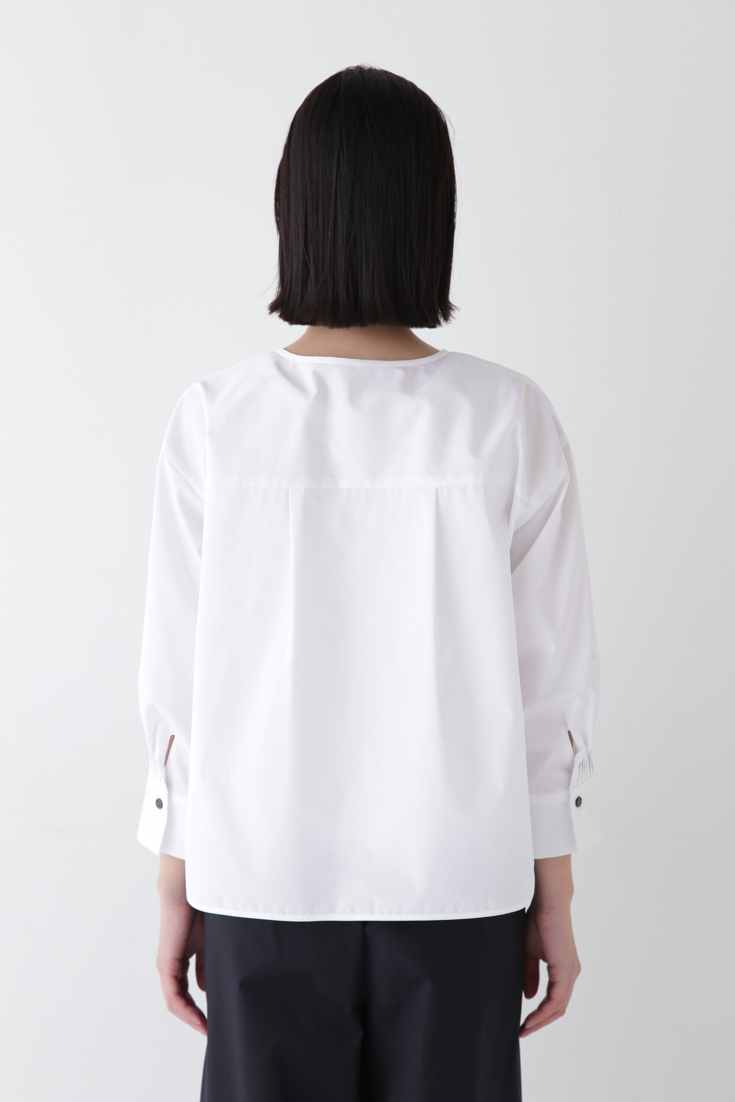  「◆スキッパーブロードブラウス」|シャツ・ブラウス|