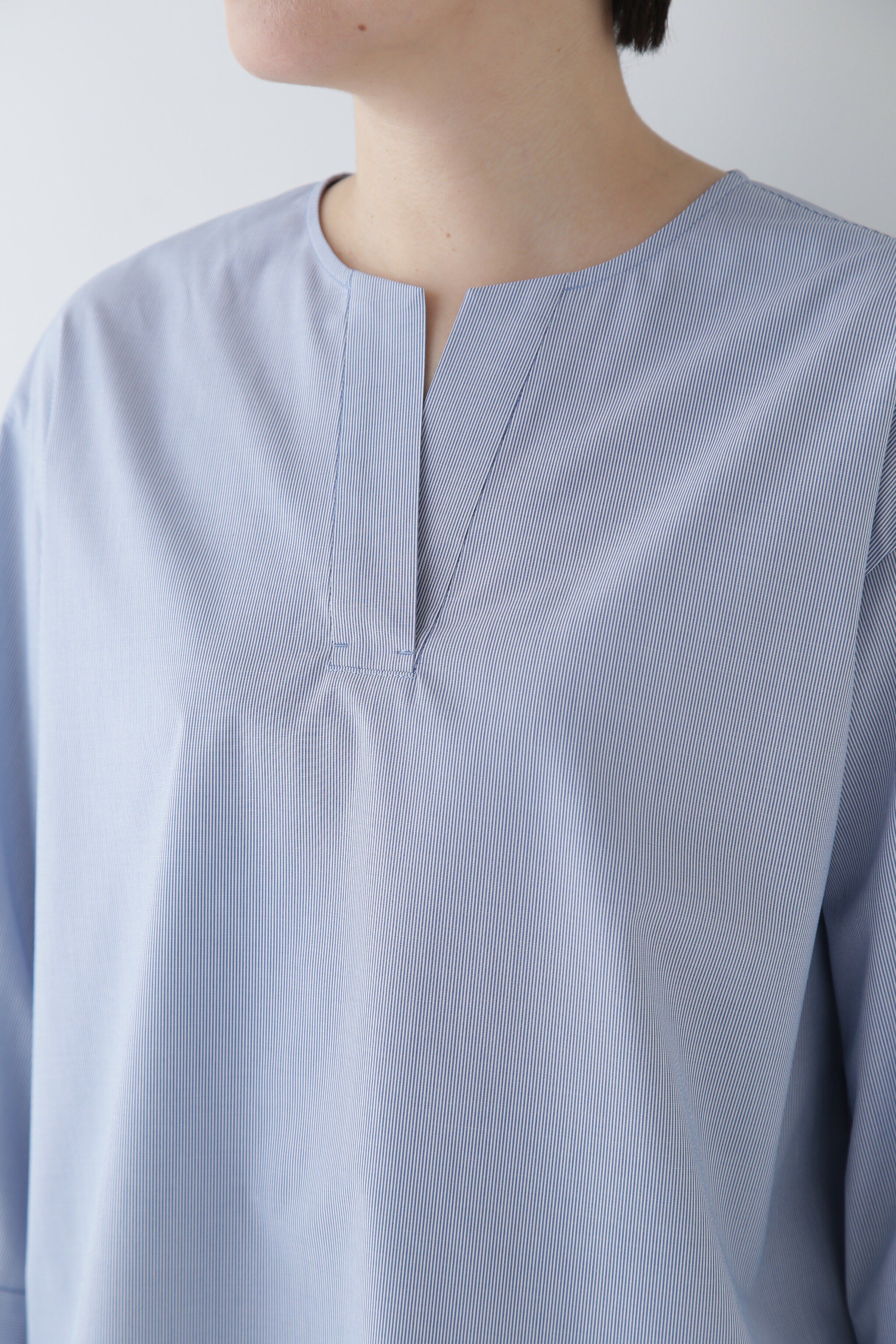  「◆スキッパーブロードブラウス」|シャツ・ブラウス|