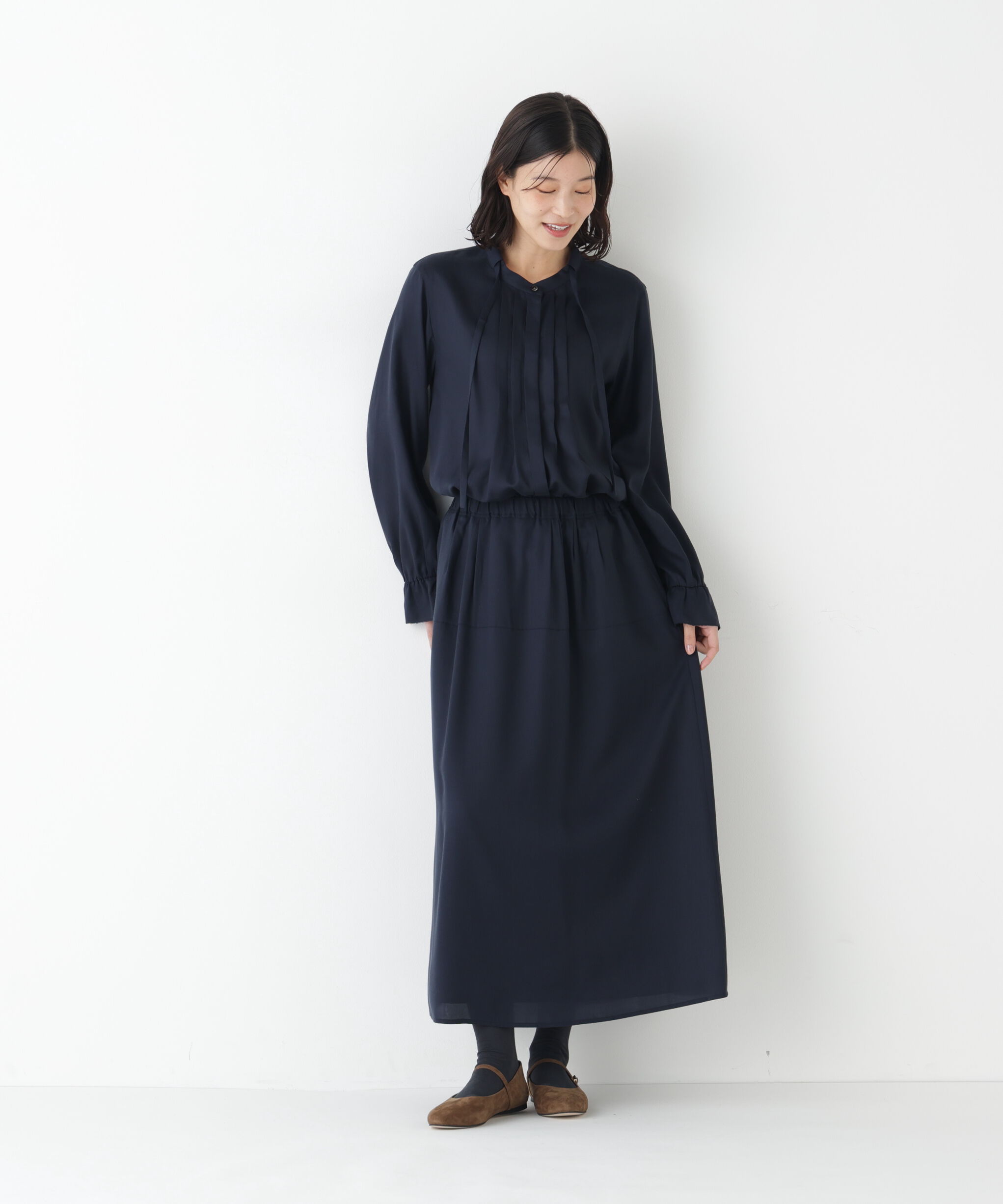  「◆テンセルビエラタイブラウス」|シャツ・ブラウス|