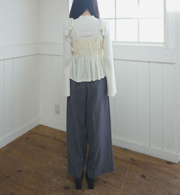 archives「ラインストーンベロアビスチェ&times;フレアリブニットＳＥＴ」|カーディガン|