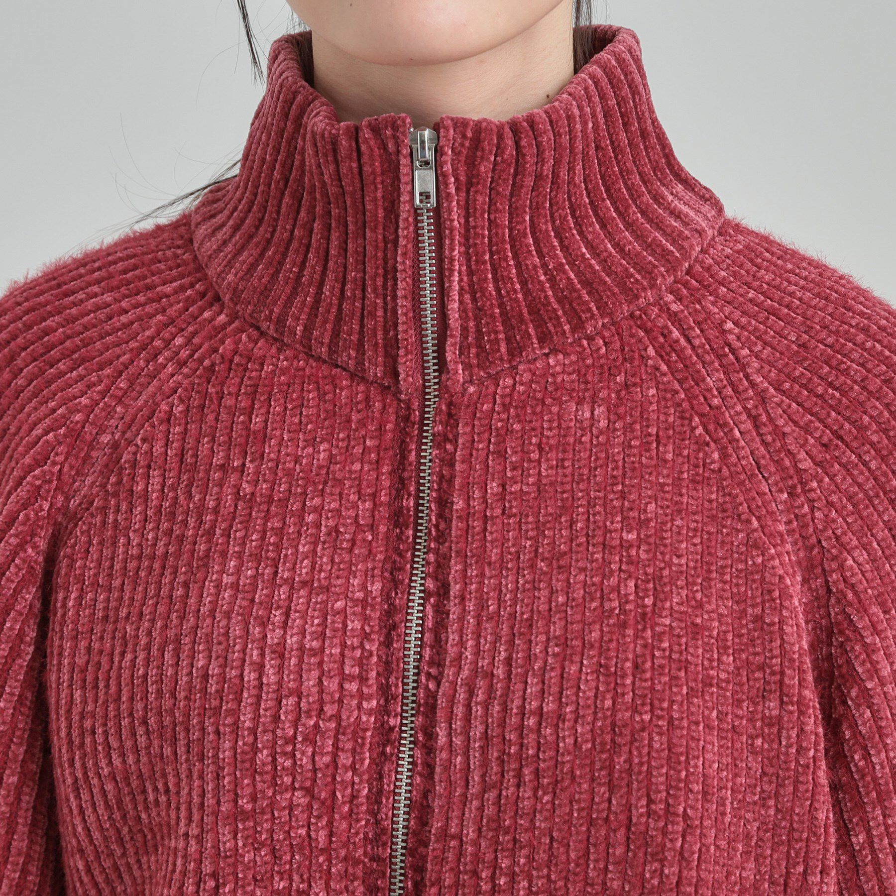 SHOO･LA･RUE「大人カジュアルスタイルに フェザーストライプモールブルゾン」|ブルゾン・スタジャン|