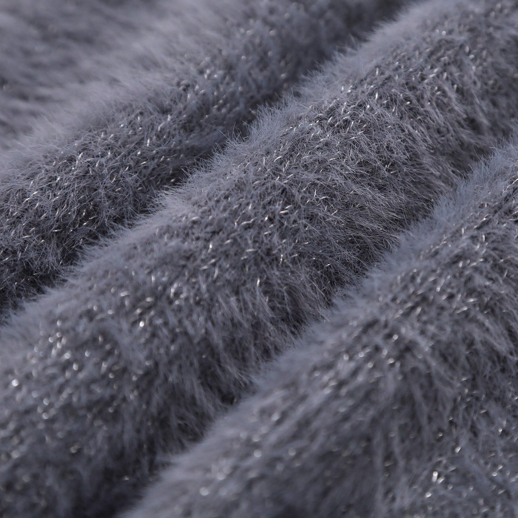 SHOO･LA･RUE「【S-LL】きらっと華やか ふんわりラメフェザーニット」|ニット・セーター|