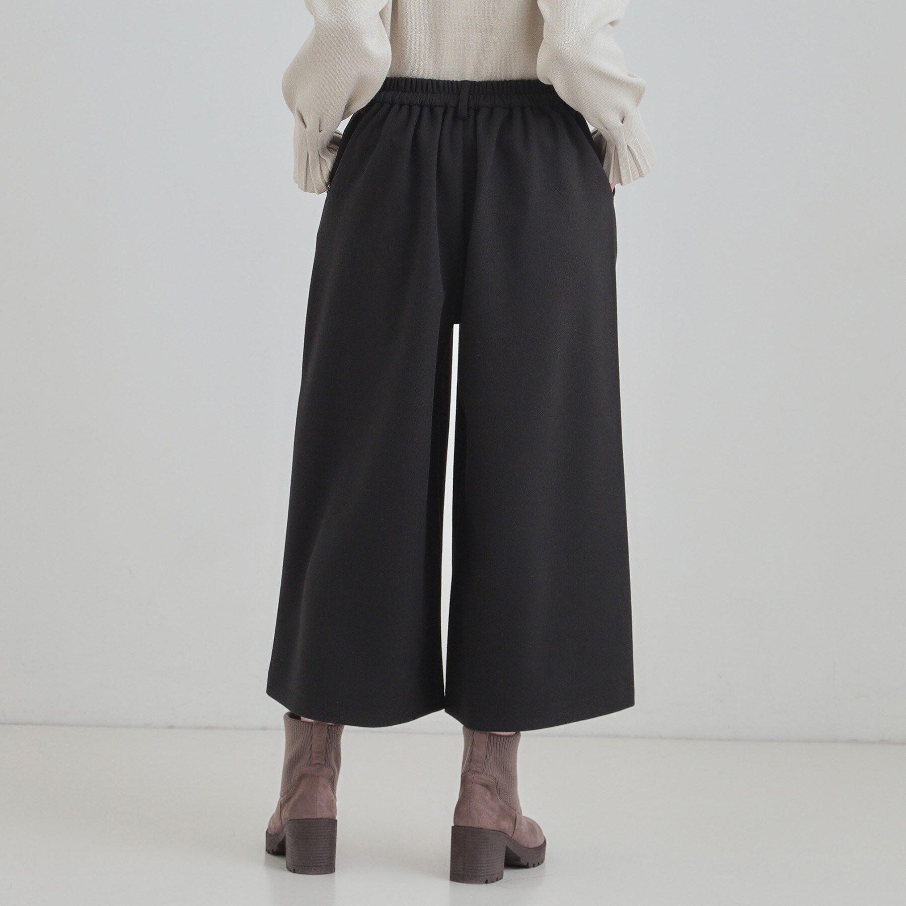 SHOO･LA･RUE「【あったか/S-LL】裏起毛ガウチョパンツ」|その他|