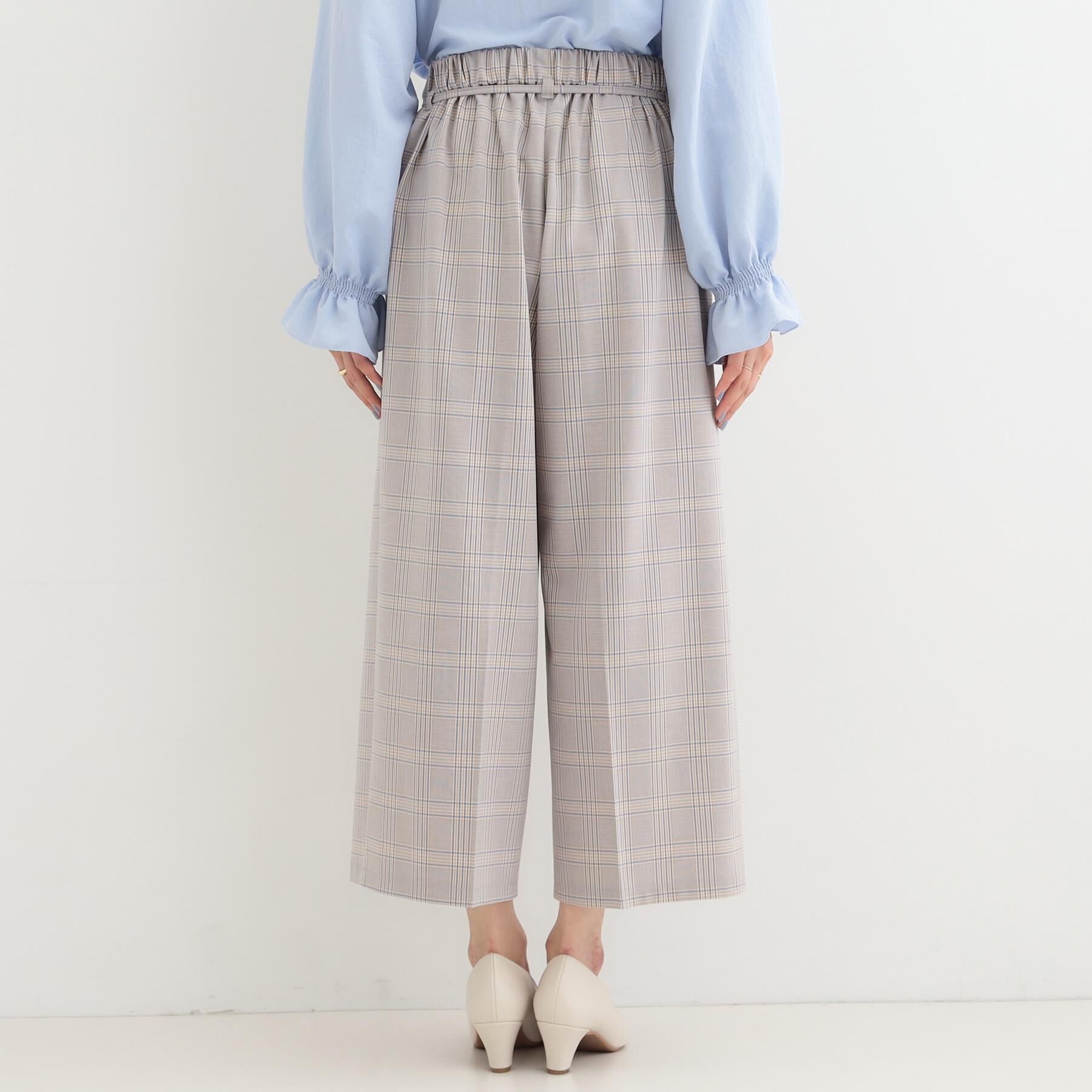 SHOO･LA･RUE「【着丈選べる/S-LL】センタープレスできちんと見え イージーワイドパンツ」|その他|