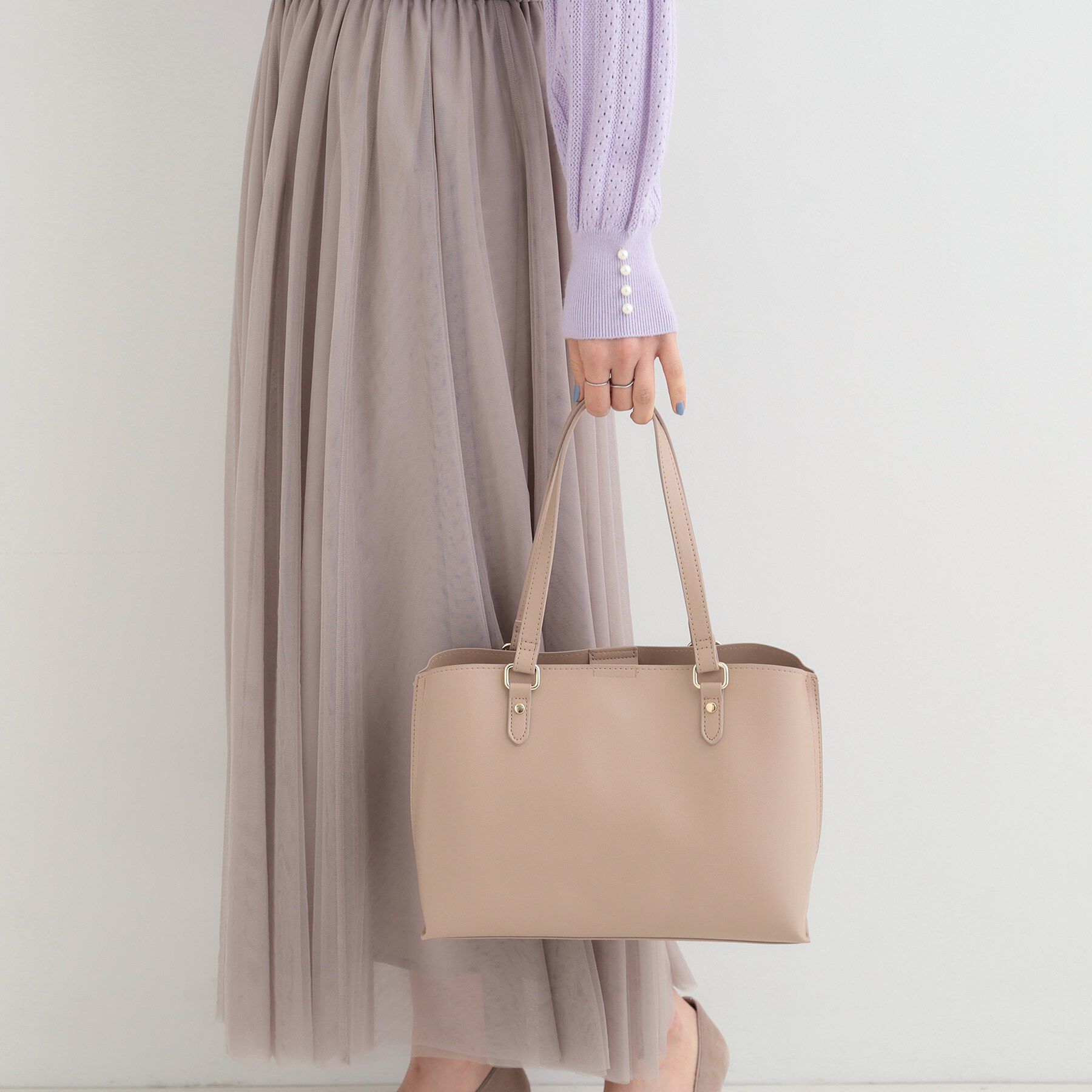 SHOO･LA･RUE「サイド配色トートバッグ」|トートバッグ|