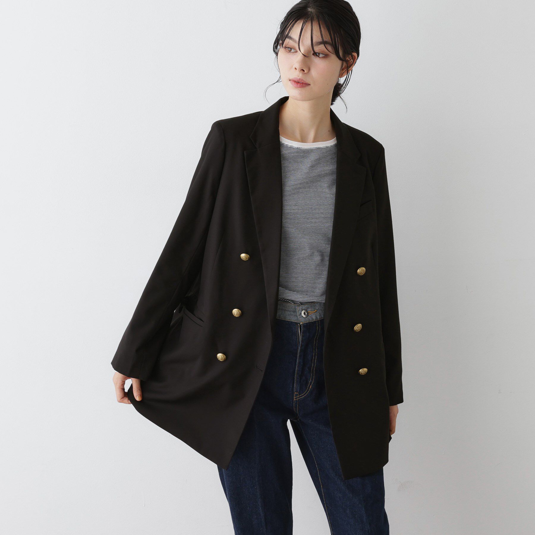 Dessin「ウール混ダブルジャケット」|テーラードジャケット|
