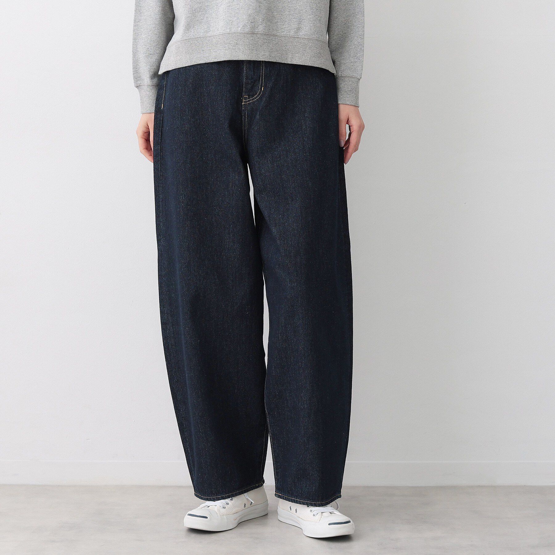 Dessin「【洗える】ワイドカーブシルエット12OZデニム」|その他|ネイビー(094)