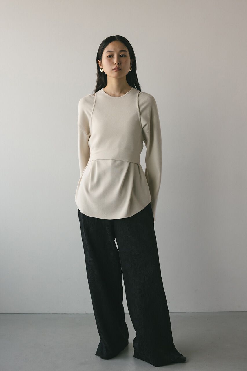 STYLEMIXER「ウォッシャブルアメスリレイヤードニット」|ニット・セーター|