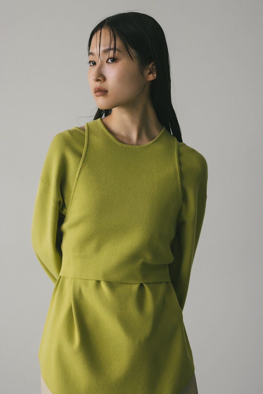 STYLEMIXER「ウォッシャブルアメスリレイヤードニット」|ニット・セーター|