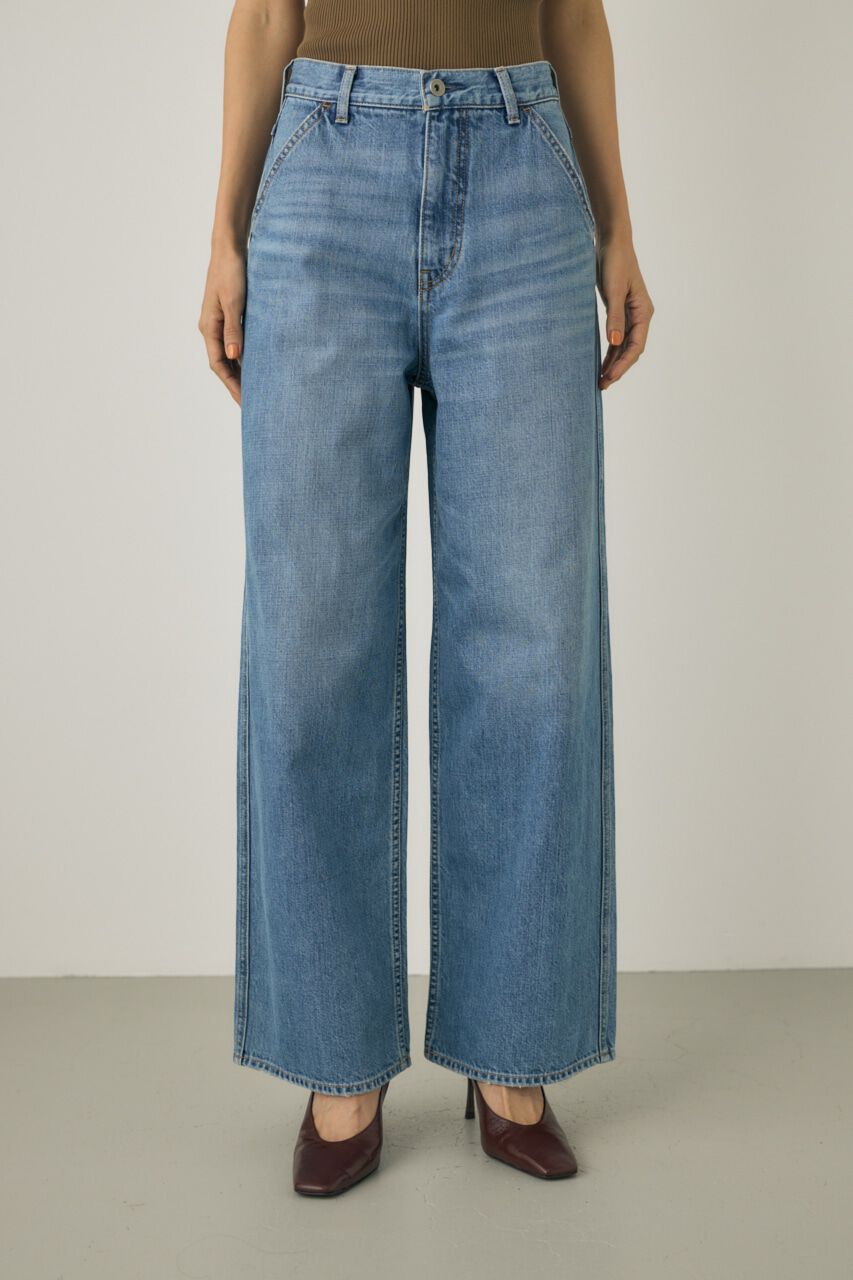 MOUSSY「ルーズストレートデニムパンツ　オーガニックコットン使用」|デニム|