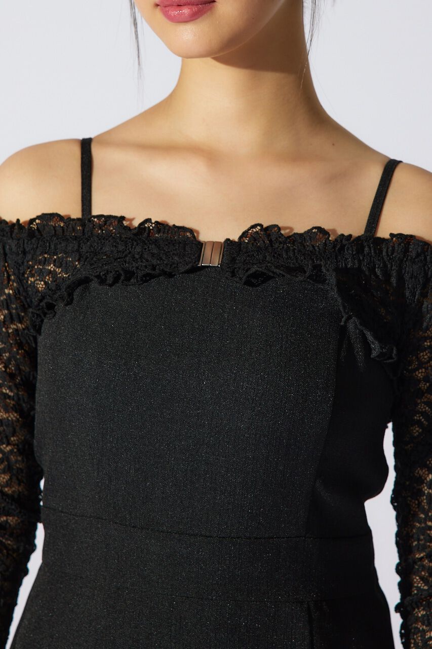 rienda「オフショルレースコンビマーメイドワンピース」|ワンピース|