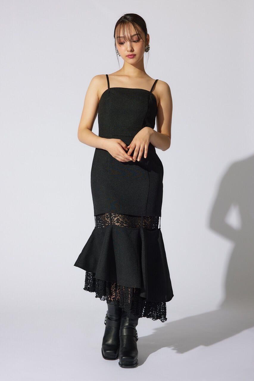 rienda「オフショルレースコンビマーメイドワンピース」|ワンピース|