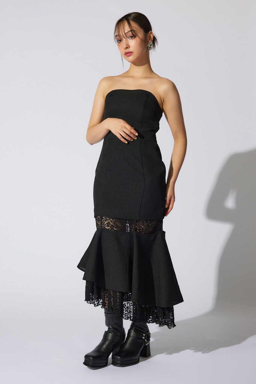 rienda「オフショルレースコンビマーメイドワンピース」|ワンピース|