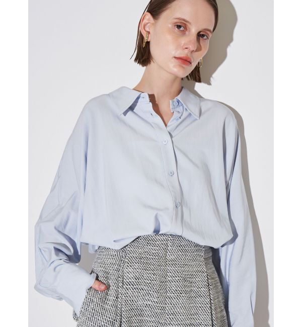 ELENDEEK「DOLMAN FIBRIL SH」|シャツ・ブラウス|アイスブルー