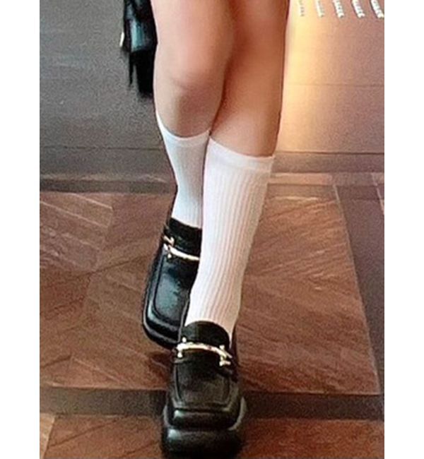 RESEXXY「シアーリブソックス」|ソックス|ホワイト