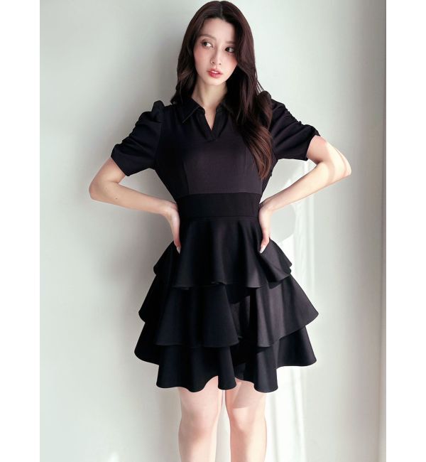 RESEXXY「ボリュームフレアミニワンピース」|ワンピース|